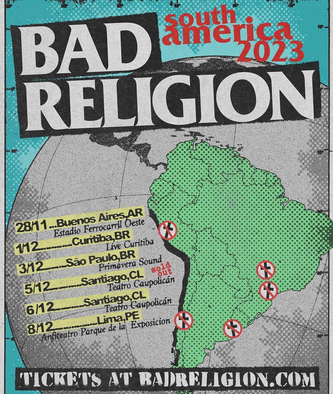 Bad Religionのインスタグラム：「Coming up fast! Tickets available at badreligion.com」