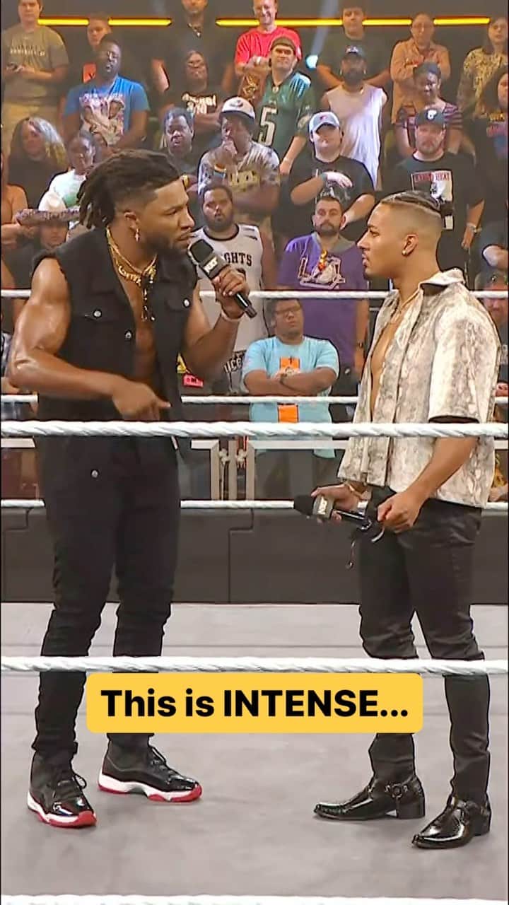 WWEのインスタグラム：「@trickwilliams_wwe and @carmelo_wwe are pouring their hearts out right now. #WWENXT」