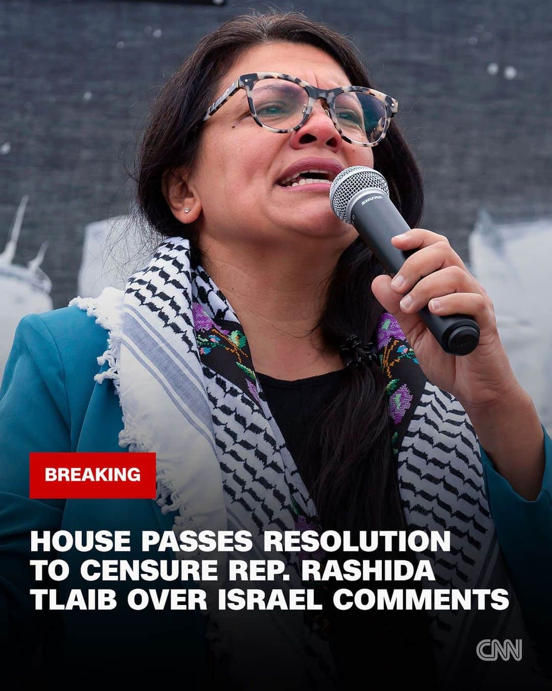 CNNさんのインスタグラム写真 - (CNNInstagram)「The House passed a GOP-led resolution on Tuesday to censure Rep. Rashida Tlaib over comments critical of Israel and in support of Palestinians amid Israel’s war against Hamas.  The move amounts to a rare and significant rebuke of the Michigan Democrat, who is the first Palestinian-American woman to serve in Congress.  Read more at the link in our bio.  📷: Jose Luis Magana/AP/FILE」11月8日 12時48分 - cnn