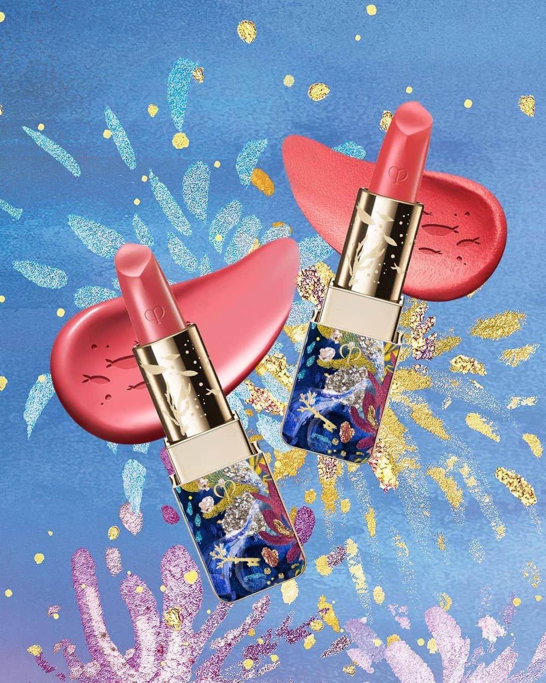 Clé de Peau Beauté Officialさんのインスタグラム写真 - (Clé de Peau Beauté OfficialInstagram)「Plan to get your loved one something special this year? Adorned with mesmerizing watercolors of corals and sea flowers, designed by @KatieRodgers, the #Lipstick and #Lipstick Matte are the perfect gifts ❤️   Available in two fabulous shades: 524 Radiant in Pink, reminiscent of a radiant garden and 525 Fearless in Coral, lighting your way to a bright future. Swipe left to see what our #CPBCollective has to say about them!  今年のホリデーコレクションの、生命力あふれる色と贅沢な輝きが、高揚感をもたらすリップカラー。 ケイティ ロジャース氏（@KatieRodgers）によってデザインされたクレ・ド・ポー ボーテ #ルージュアレーブル とクレ・ド・ポー ボーテ #ルージュアレーブルマット はおすすめです❤️  つややかに輝く仕上がりのルージュアレーブル 524 Radiant in Pink と、光を纏ったマットな仕上がりのルージュアレーブル マット 525 Fearless in Coral。 左にスワイプして、 #CPBCollective の方々から寄せられたコメントをご覧ください！」11月8日 13時00分 - cledepeaubeaute