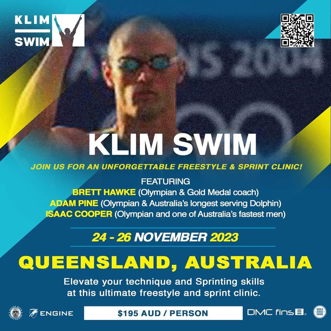 マイケル・クリムさんのインスタグラム写真 - (マイケル・クリムInstagram)「Another amazing inclusion to the upcoming  Queensland leg of our  @klimswim Clinics with @david_morgan_swimmer joining @mrisaaccooper @hawkebr and @swimpine . Register now to be guided by these legends to elevate your technique and sprinting skill at the ultimate swim clinic. For all details head to klimswim.com or the link in my bio. #swimming #clinic #queensland #klimswim @dmcfins @engine_swim @worldseriesswims」11月8日 13時06分 - michaelklim1