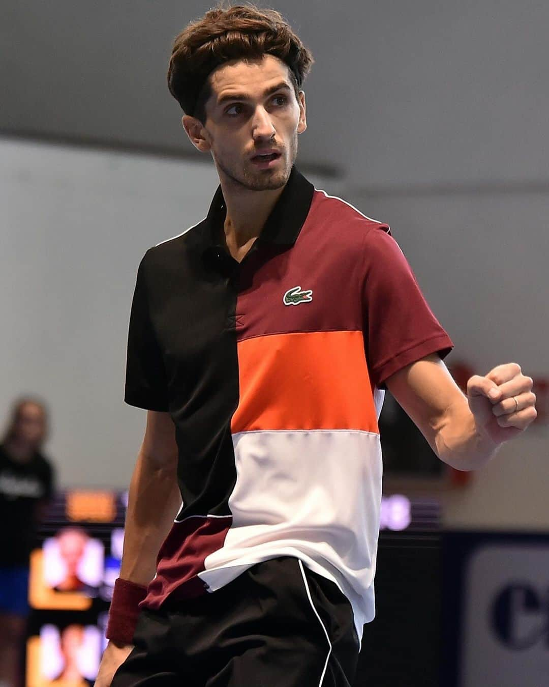 ピエール＝ユーグ・エルベールのインスタグラム：「Feeling all the love 🫶   Home hope @pierrehuguesherbert moves past Brouwer 7-5, 6-4 for his 14th ATP Tour quarter-final!   @moselleopen | #MoselleOpen」