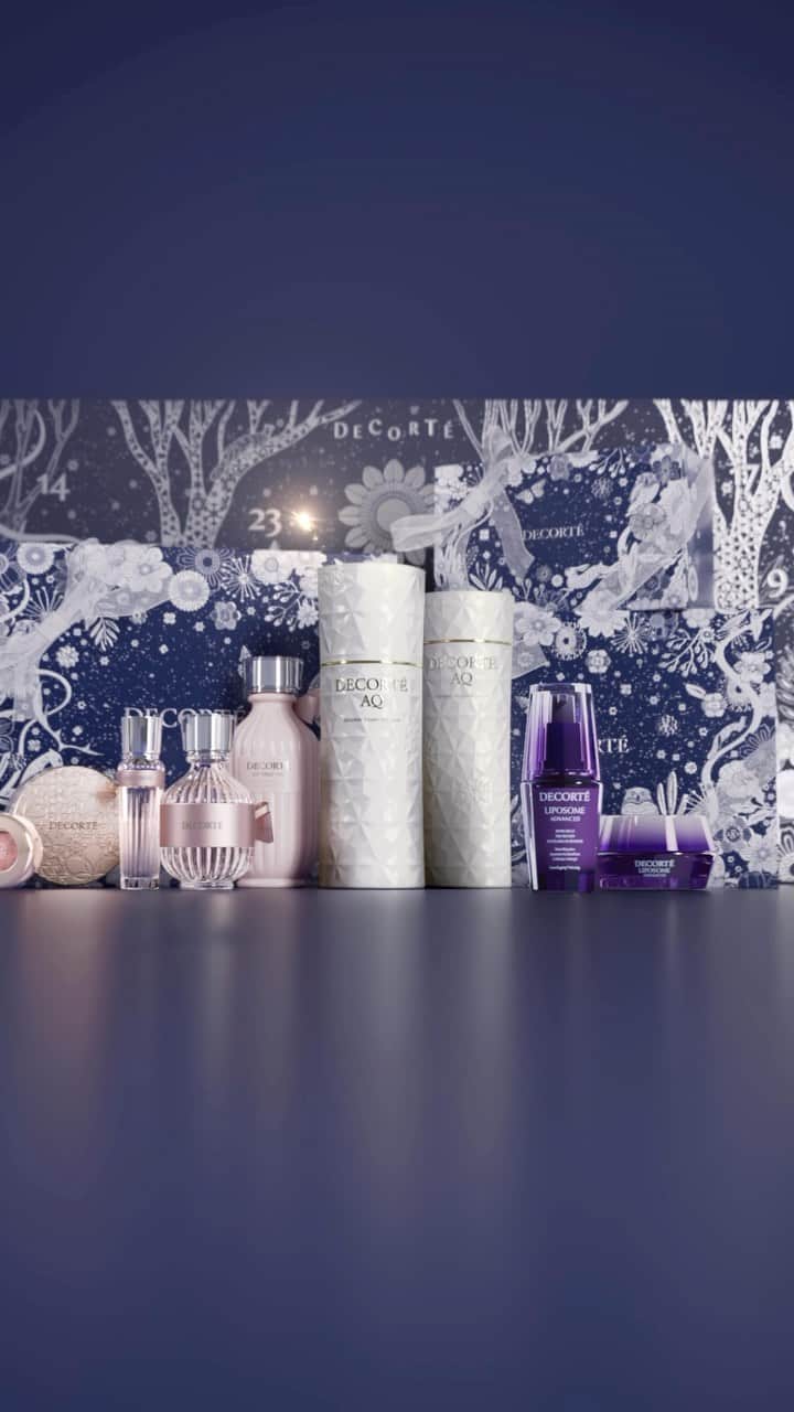 DECORTÉのインスタグラム：「The ultimate gift in luxury. Our NEW limited-edition Advent Calendar is an enchanted forest filled with flowers, festive trees and special creatures. Each door opens to reveal a coveted gift of beauty for 25 days.   #decorte #jbeauty #skincare #makeup #holiday #giftideas」