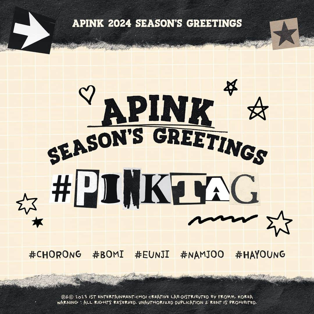 Apinkさんのインスタグラム写真 - (ApinkInstagram)「[#에이핑크]  2024 Apink SEASON'S GREETINGS [#PINKTAG]   Coming Soon#️⃣   #Apink #PINKTAG」11月8日 16時19分 - official.apink2011