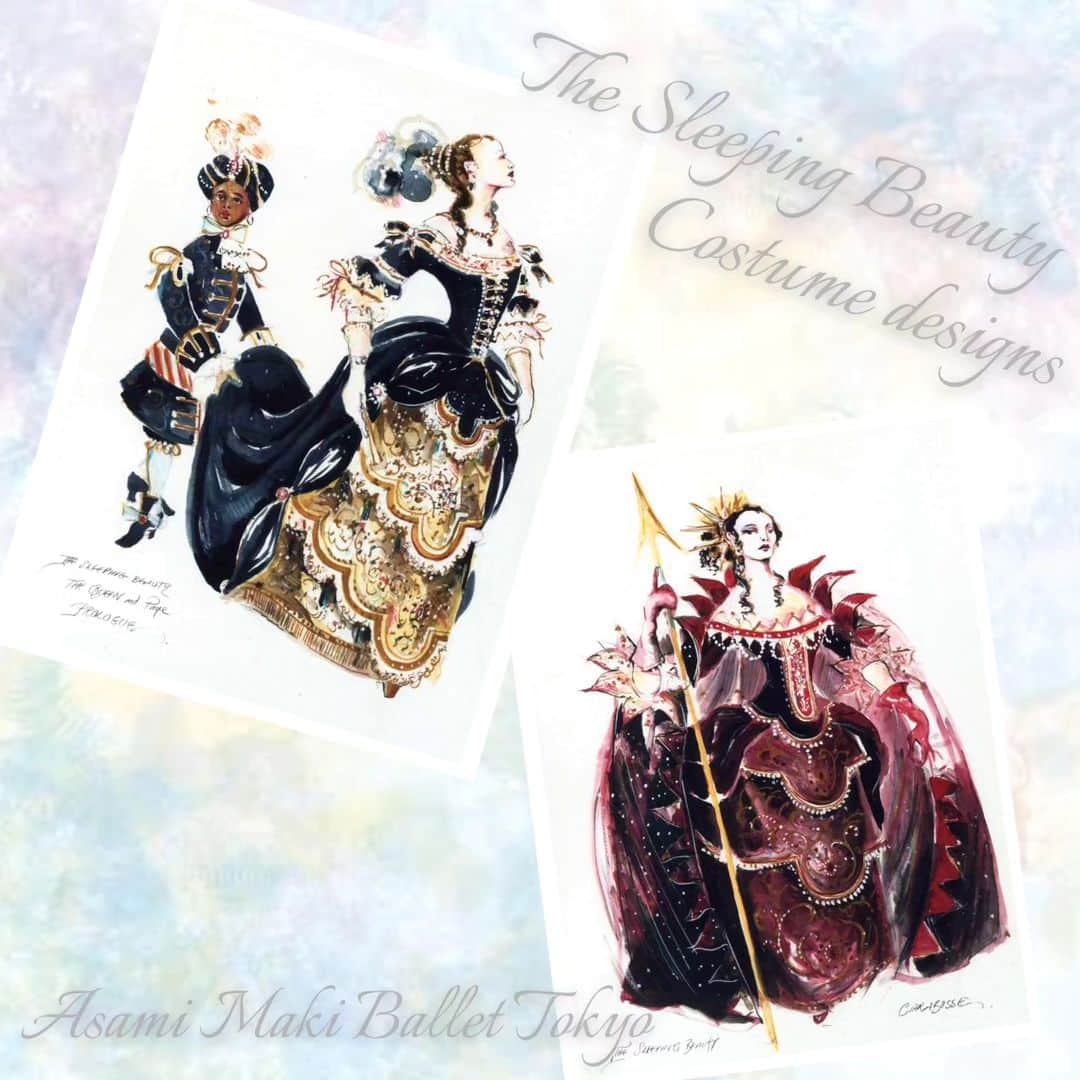 牧阿佐美バレヱ団さんのインスタグラム写真 (牧阿佐美バレヱ団Instagram)「[Design note] The Sleeping