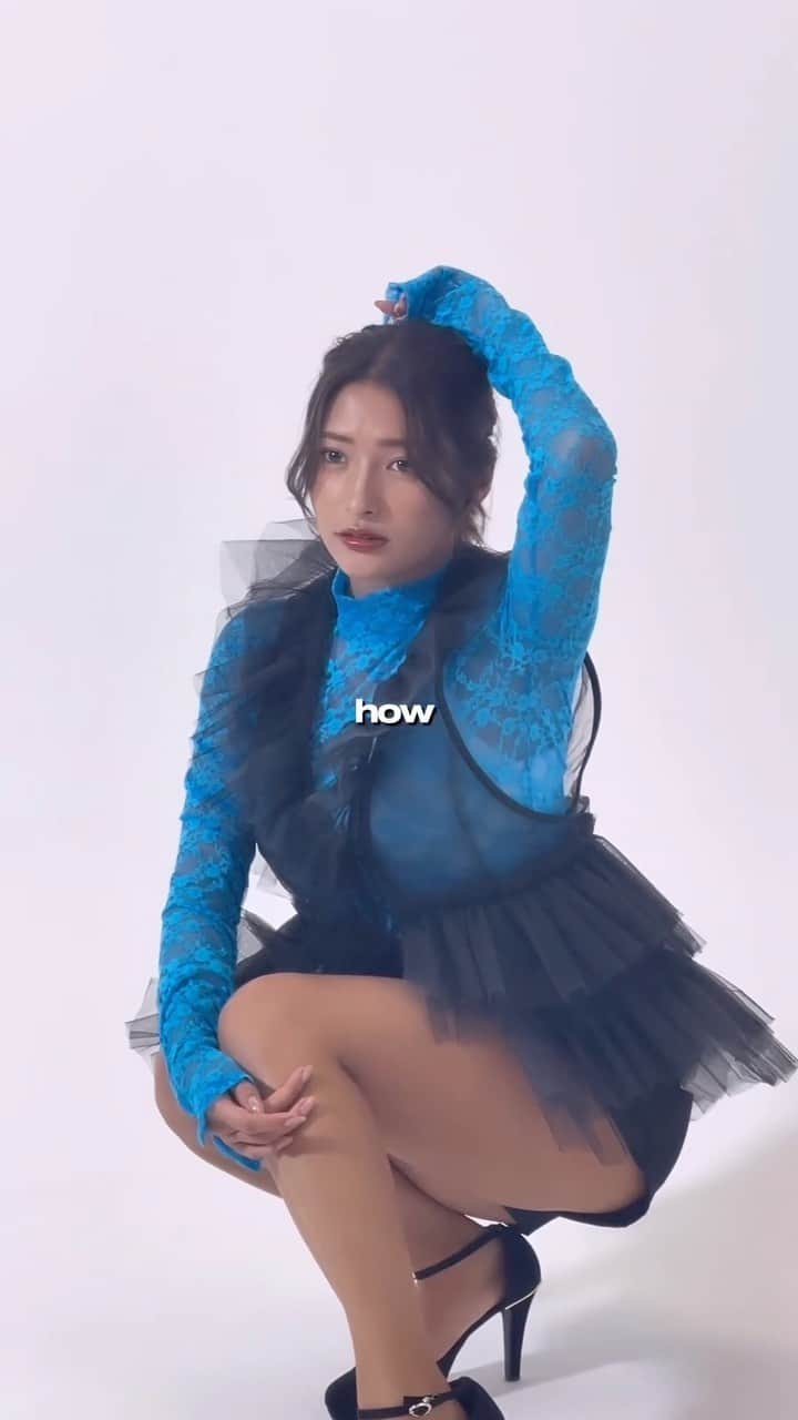 荒牧理沙のインスタグラム：「この動画バズらせたい！！ハート💙、コメント💬沢山待ってるよ〜✨」