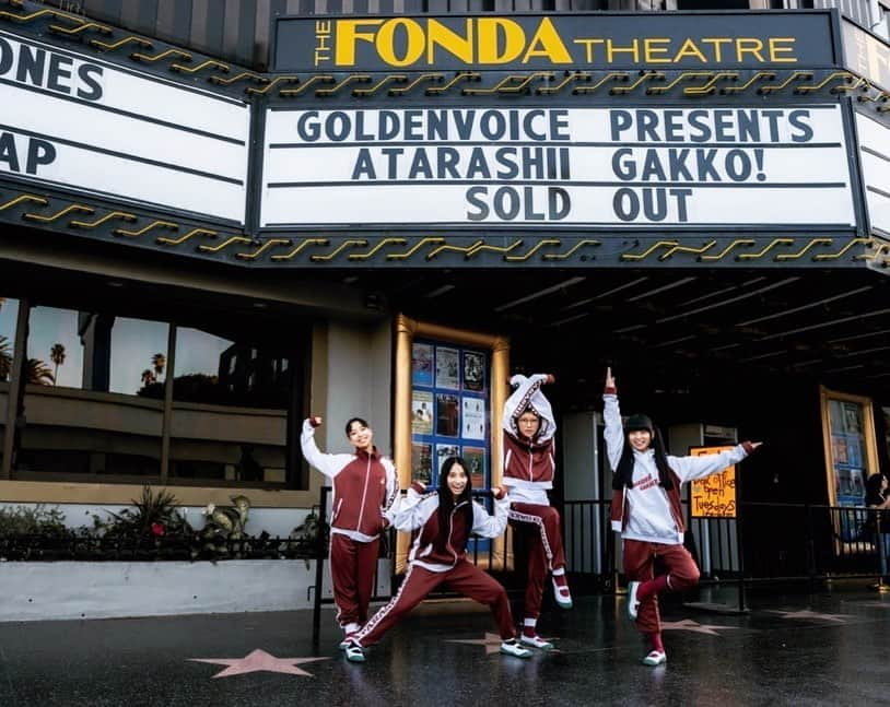 新しい学校のリーダーズのインスタグラム：「#THESEISHUNTOUR2023 🔵 Los Angeles!!!! The Fonda Theatre 🎪  It was the First day of the Tour!  THANKYOU !! 🔥 #ATARASHIIGAKKO」