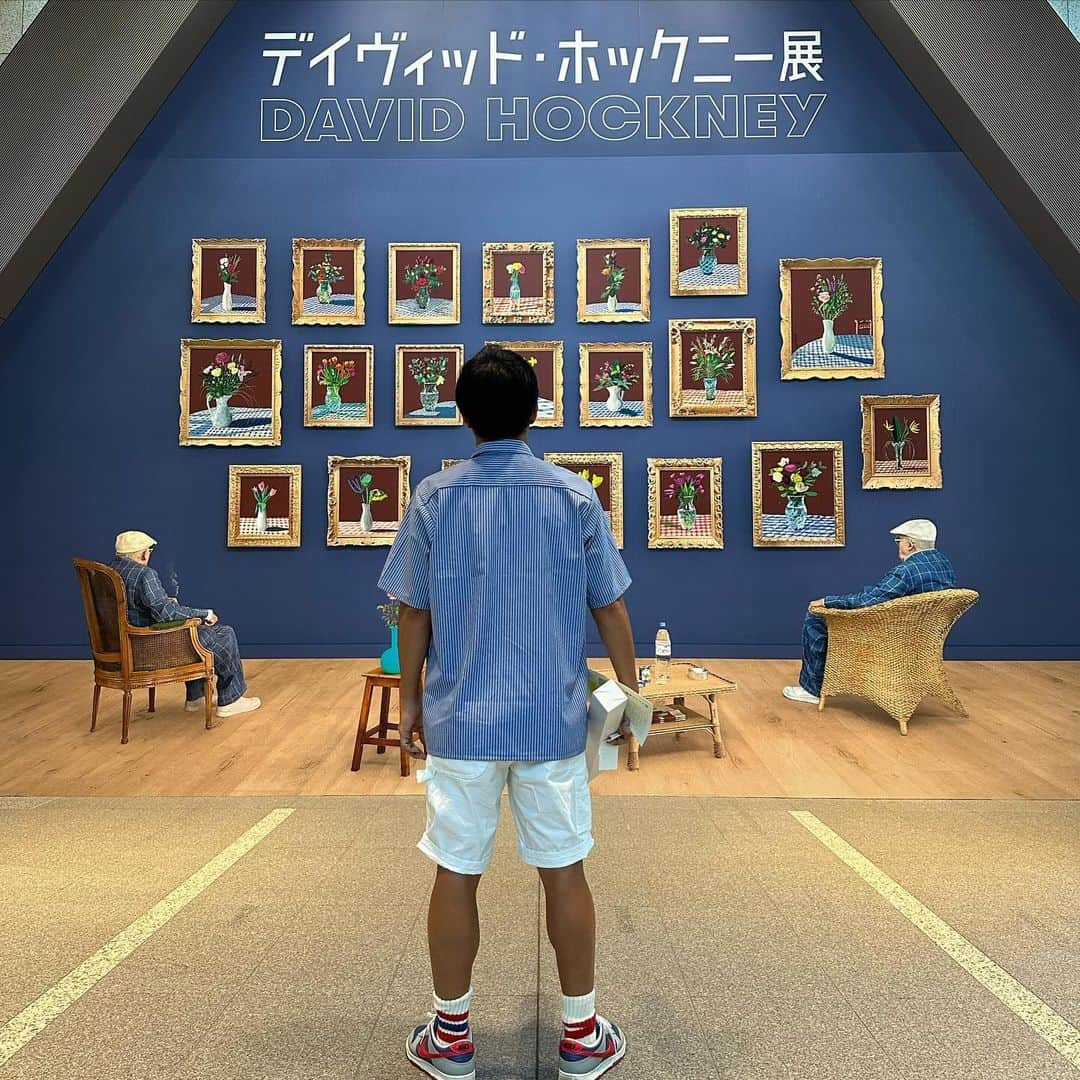 SHUHEI.Kのインスタグラム：「デイビィッド・ホックニー展 DAVID HOCKNEY 良かったな」