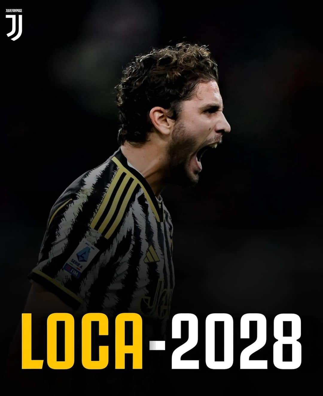 ポール・ポグバのインスタグラム：「🚨Ora è ufficiale: Manuel Locatelli ha rinnovato con la Juventus fino al 2028  ✍🏻il regista guadagnerà 3,3 milioni di euro annui   Siete soddisfatti ?」