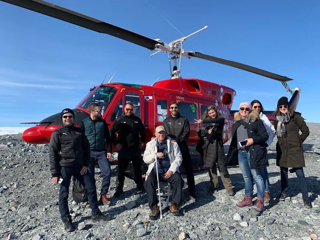 マチュー・フラミニのインスタグラム：「Greenland unforgettable memories. 🙏🌍  #greenland #exploration #breathtaking #climatechange #ygl」