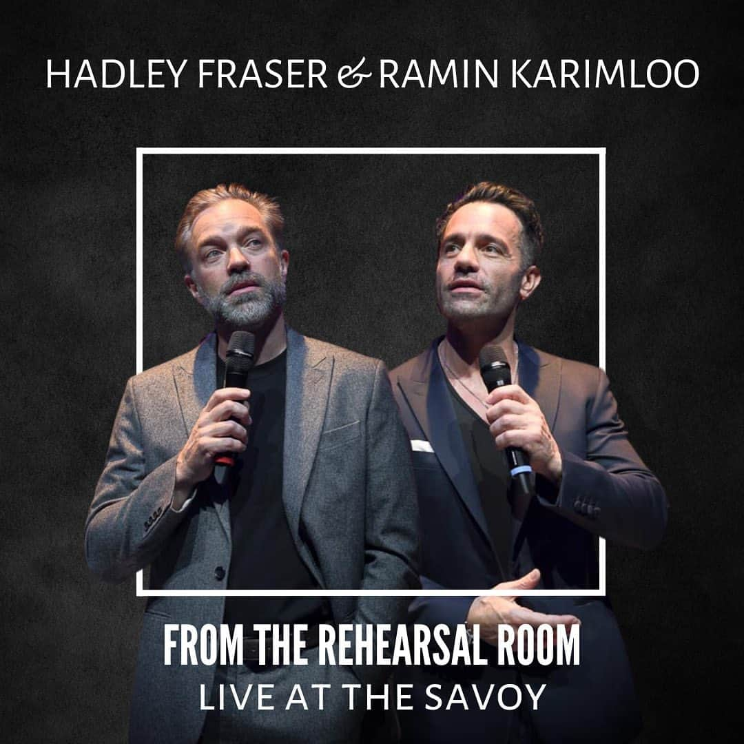 ラミン・カリムルーのインスタグラム：「Myself and @hadleyfraser are excited to be partnering up with @savoytheatreldn to bring ‘From The Rehearsal Room’ for one night only LIVE AT THE SAVOY this November 26 at 7pm. One chance. Tickets ON SALE now and the link is in the bio. @atg_tickets | Joining us again is the wonderful @theo.jamieson | 📷 Alessandro Pinna @alepinnaphotography」