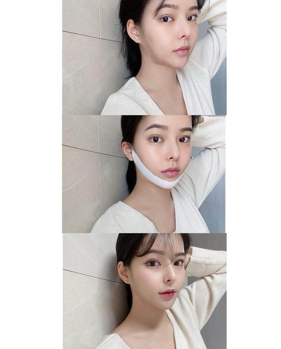 ダユンさんのインスタグラム写真 - (ダユンInstagram)「이제는 효과, 재구매율 등 말해뭐해 입 아픈 수준 여러분들의 효과 인증샷이 저의 3년 전 엔드라이브부터 지금 폰 앨범까지 한 2만 장은 족히 넘는 것 같아요 🫣  = 지금은 여러분들이 보내주신 효과 쩌는 전후 사진들 저장 할 공간조차 부족하다는 사실 (제가 3년 동안 쓴 아이폰 용량들 다 256GB인데… ‼️)  정말 많은 분들이 리프팅 패치 떨어졌다고 ⠀ 발 동동 구르고 계신다고 폭풍 DM받아서⠀  📅 31차 공구 open 했습니다  ⠀ = 구매 방법은 프로필 링크 들어가서 구매 가능합니당   혹시 리프팅 패치 전 후⠀ 저보다 더 심각하게 차이나는 분들 계시나요? 🌝⠀ ⠀⠀ 저는 거의 3년이 넘도록 리프팅 패치 쓰고 있는데⠀ 항상 효과가 이렇게 놀랍도록 좋다는게 정말 놀랄 노자  그래서⠀ 기존 구매자 분들의 재구매율이 항상 솟구치나봐요 🔥⠀ ⠀ 첫 공구 때 구매자 분들이⠀ 3년이 지난 지금도 꾸준히 구매해 주신답니당 ⠀ 늘 감사해요 🙏🏻❤️⠀ 3년 간 꾸준하게 냉장고를 한 칸을 지키고 있지요   + 리프팅 밴드 정보 ⠀ 더블텐션 - 얼굴 전체와 이중턱 안쪽까지 깊게 리프팅 핑크 - 펩타이드 성분이 들어가서 탄력에 효과 연두 - 시카 성분이 들어가서 재생 진정 효과 흰색 - 히알루론 성분이 들어가서 수분 공급 효과  + 리프팅 효과 ⠀ 더블텐션>핑크=연두> 흰색  ❤️더블 텐션은 기존 리프팅 밴드보다 압박감이 강해서  귀빠짐이 있을 수 있습니다  사용 전 밴드 내 사용 방법을 참고 부탁드립니다 🙏🏻  중요한 외출 전 날 자기 전에 1시간 착용해 주기 다음 날 예뻐야 하는 날이 있으면 1번 방법하고 같이 써주면 완벽 그 자체 ⠀ 시봉 크림 바르고 리프팅 밴드 착용하고 그 위에 시봉으로 5-10분 마사지해주면 다음 날 무적 완벽 그 자체 ...... ⠀ + 우리가 평소에 똑같이 쓰는 기초 제품들도 시봉으로 발라주면 효과가 완전 다르다는 사실 ❗️ ⠀ + 지긋지긋한 속건조도 잡아주고 물광까지 덤으로 효과를 볼 수 있어요  📅 11월 10일 31차 마켓 마감입니닷!  ⠀ #스케덤 #리프팅패치 #시봉 #갈바닉 #리프팅밴드」11月8日 19時08分 - 2__yun__2