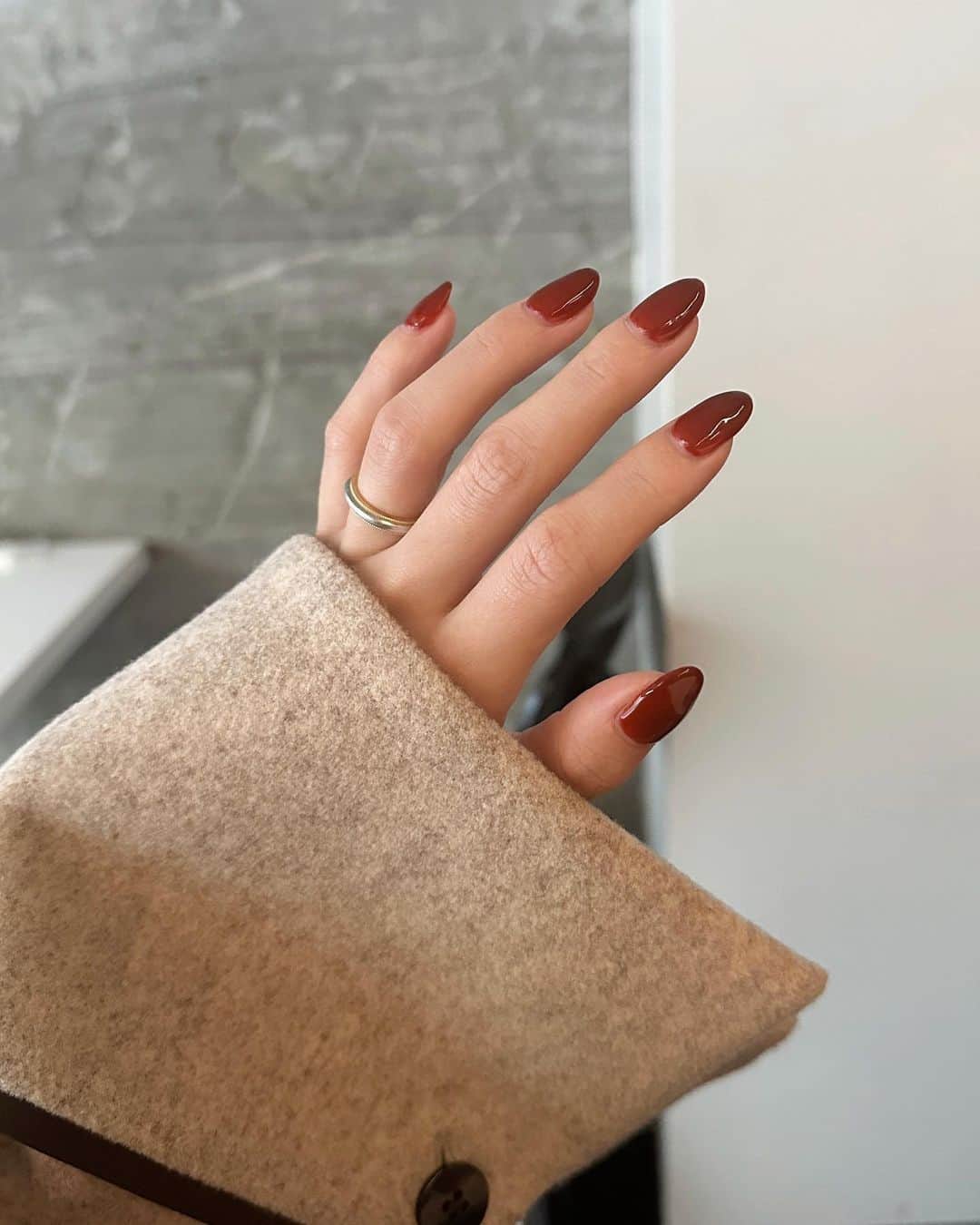 神田希未菜のインスタグラム：「new nail🍒🍂」