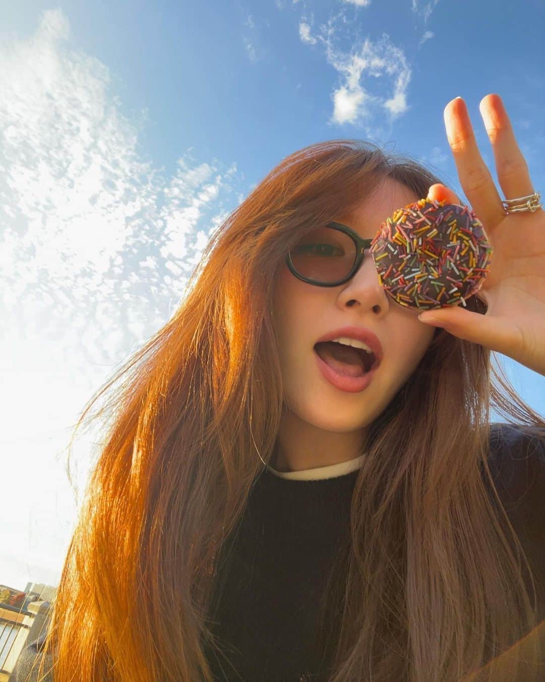 鹿沼憂妃のインスタグラム：「パワーーー🍩」