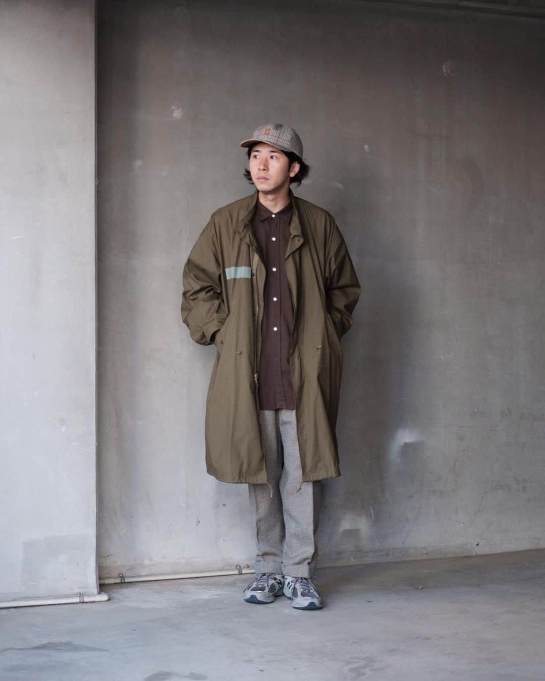 matsukenのインスタグラム：「_✔︎     新しく手に入れた @ca4la_official のTRD CAP2      ウール混のツイード生地で これからの季節にもちょうど良い。     この手の素材・カラーリングのキャップは 持っていなかったので重宝しそう🧢     #PR #CA4LA #帽子  #キャップ」
