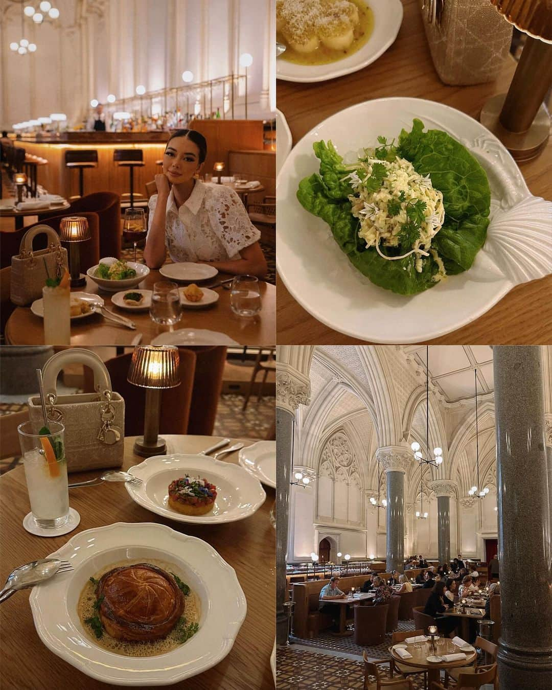 タラ・ミルクティーさんのインスタグラム写真 - (タラ・ミルクティーInstagram)「Melbourne Diary in pics 🖊️   • Regent Theatre • Punting On The Lake  • The Conservatory at Fitzroy Gardens • Lunching at @SocietyRestaurant (get the honeycake!) • More lunching at @Reine.Larue • Chocolate covered strawberries @TheTerraceBotanicGardens  • Exploring the Botanic Gardens • Dinner at @DollyMelbourne (the Bombe Alaska is a must!)  • Date night at Moulin Rouge ❣️」11月8日 20時12分 - taramilktea