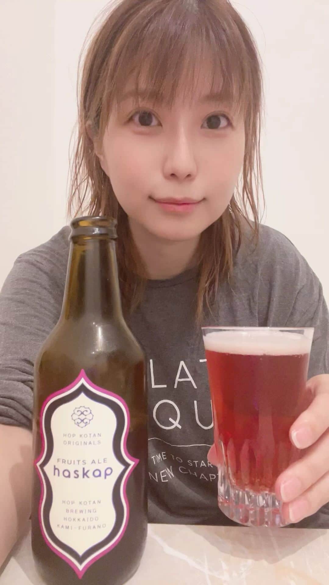 天野麻菜のインスタグラム：「ビール女子。3655」