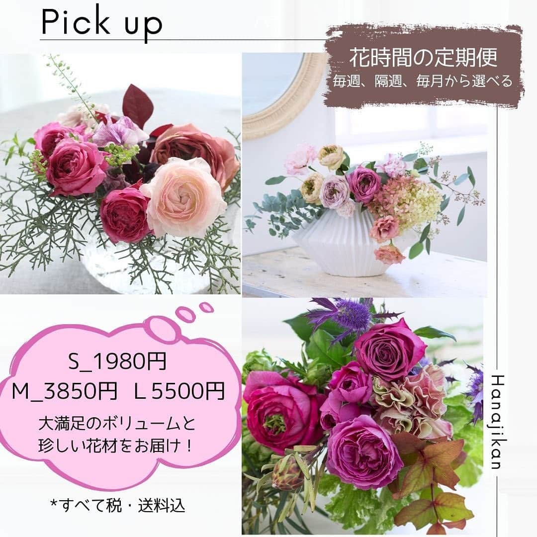雑誌『花時間』さんのインスタグラム写真 - (雑誌『花時間』Instagram)「定期便のお花をお知らせします。  花時間（@hanajikan_magazine）です。  このお花は、11／9（木）と10（金）にお届けするお花です。どれもいきいきとして、眺めているだけで元気になれます。  どうぞ、楽しんでくださいね。  【プチ　Sサイズ】 キク(ルナ) スターチス(マーブルグリーン) アマランサス(グリーンサム) センニチコウ(ストロベリーフィールド) マリーゴールド バジル(アフリカンブルーバジル) アカシア(ブルーブッシュ)  【スタンダード　Mサイズ】 バラ(アンソルスラン) バラ(アートリークローズもしくは、フェアリーキッス) キク(ヌーボ) スターチス(マーブルグリーン) アマランサス(グリーンサム) アリウム(オータムヴィオレ) センニチコウ(ストロベリーフィールド) ルビーグラス マリーゴールド エリカベラ アカシア(ブルーブッシュ)  【リュクス　Lサイズ】 バラ(アンソルスラン) バラ(アートリークローズ) バラ(フェアリーキッス) キク(ルナ) スターチス(マーブルグリーン) アマランサス(グリーンサム) センニチコウ(ストロベリーフィールド) ルビーグラス マリーゴールド バジル(アフリカンブルーバジル) エリカベラ フランネルフラワー（ファンシーマリエ） ベルティコルディア　セラータ アカシア(ブルーブッシュ)  【花時間ニュース】 💜『花時間マルシェ』発、花の定期便が大好評🥰　世界でここだけのバラと旬花が届く嬉しいサービスです💕  💜『花時間』の2024年カレンダー、大好評発売中！  💜『花時間2023秋』〈花屋さんへ行こう〉大好評発売中！  💜『花と短歌でめぐる 二十四節気 花のこよみ』大好評発売中  すべて @hanajikan_magazine のプロフィールのリンクから飛べます✈️  『花時間』本誌や書籍は全国の書店、ネット書店でも発売中✨  #花時間  #花のサブスク #花の定期便 #フラワーアレンジ #花が好き #花が好きな人と繋がりたい  #花を飾る  #花を飾る生活 #花屋さんへ行こう」11月8日 20時31分 - hanajikan_magazine