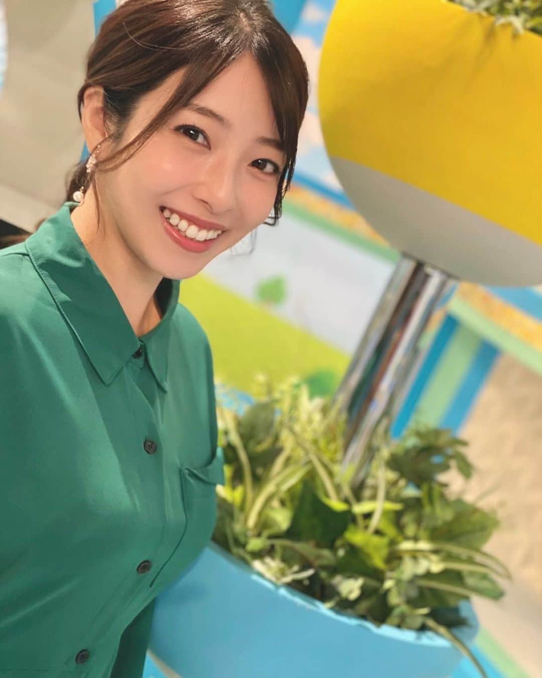小椋寛子のインスタグラム：「放送終わりに北村真平カメラマンが撮ってくれました😊📷  #おは土 #おはよう朝日土曜日です #おはよう朝日です #祝日版」