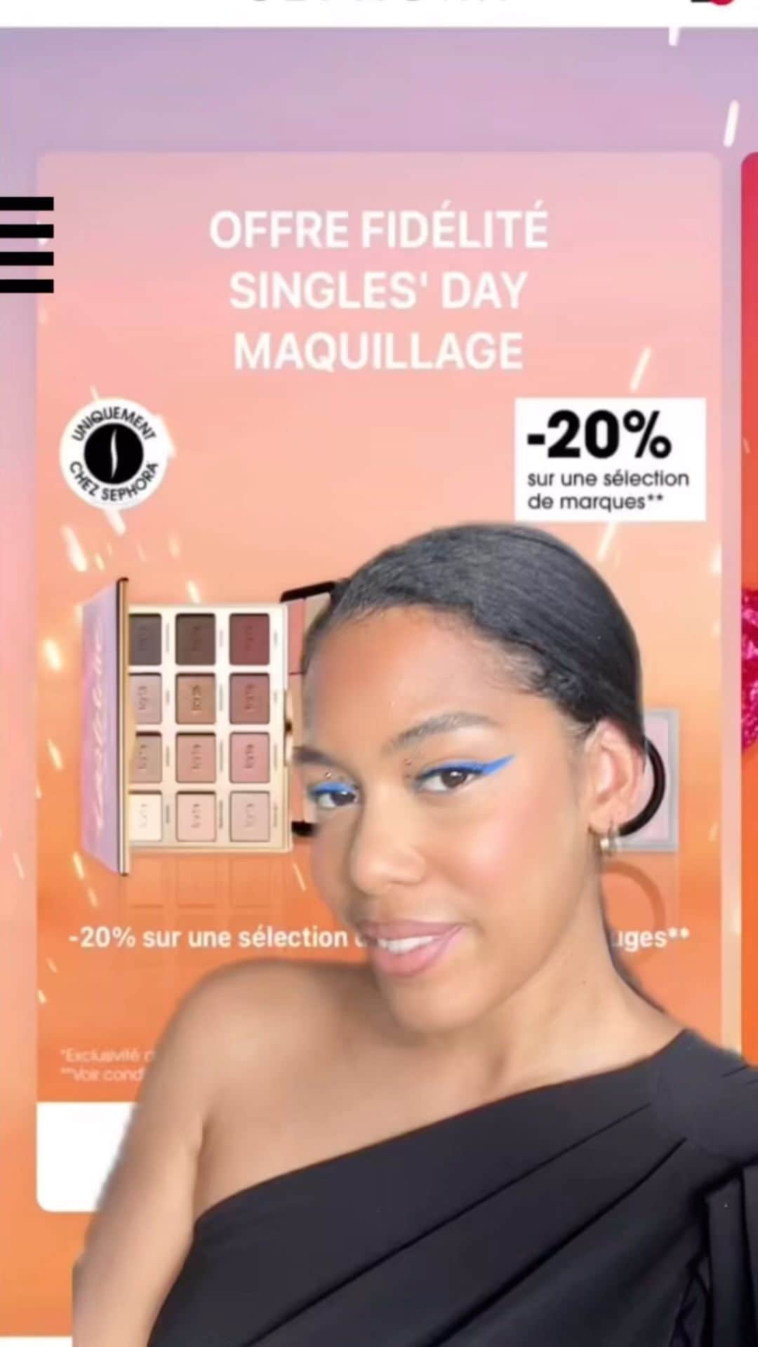 セフォラのインスタグラム：「On vous donne rendez-vous sur l’app et sephora.fr pour profitez des offres Singles’Day avec -20% sur une sélection de marques points rouges* ❤️‍🔥 Sur quels produits allez-vous craquer ? 👀  🎥 : @sowsoox   *voir conditions dans la rubrique Bons Plans sur sephora.fr. #SephoraFrance #SinglesDay」