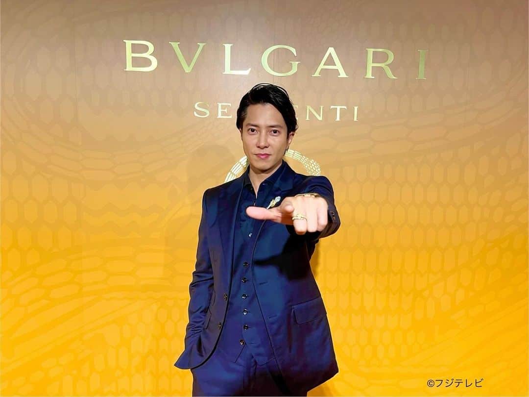 のインスタグラム：「11月9日（木）の #ノンストップ ！👆  #ブルガリ 💎アンバサダーの #山下智久 さんにインタビュー🎤  輝き続ける✨山下さんが最近進化したことは…❓  ぜひリアルタイムでご覧ください👀✨」