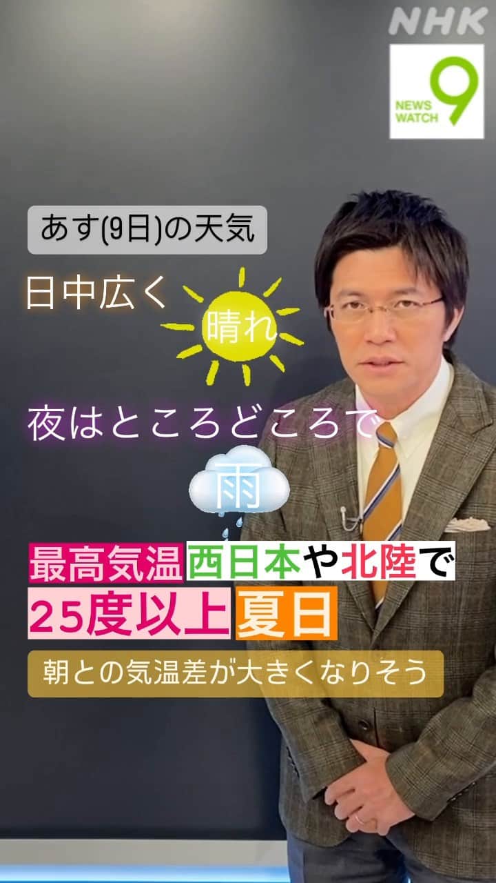NHK「ニュースウオッチ９」のインスタグラム