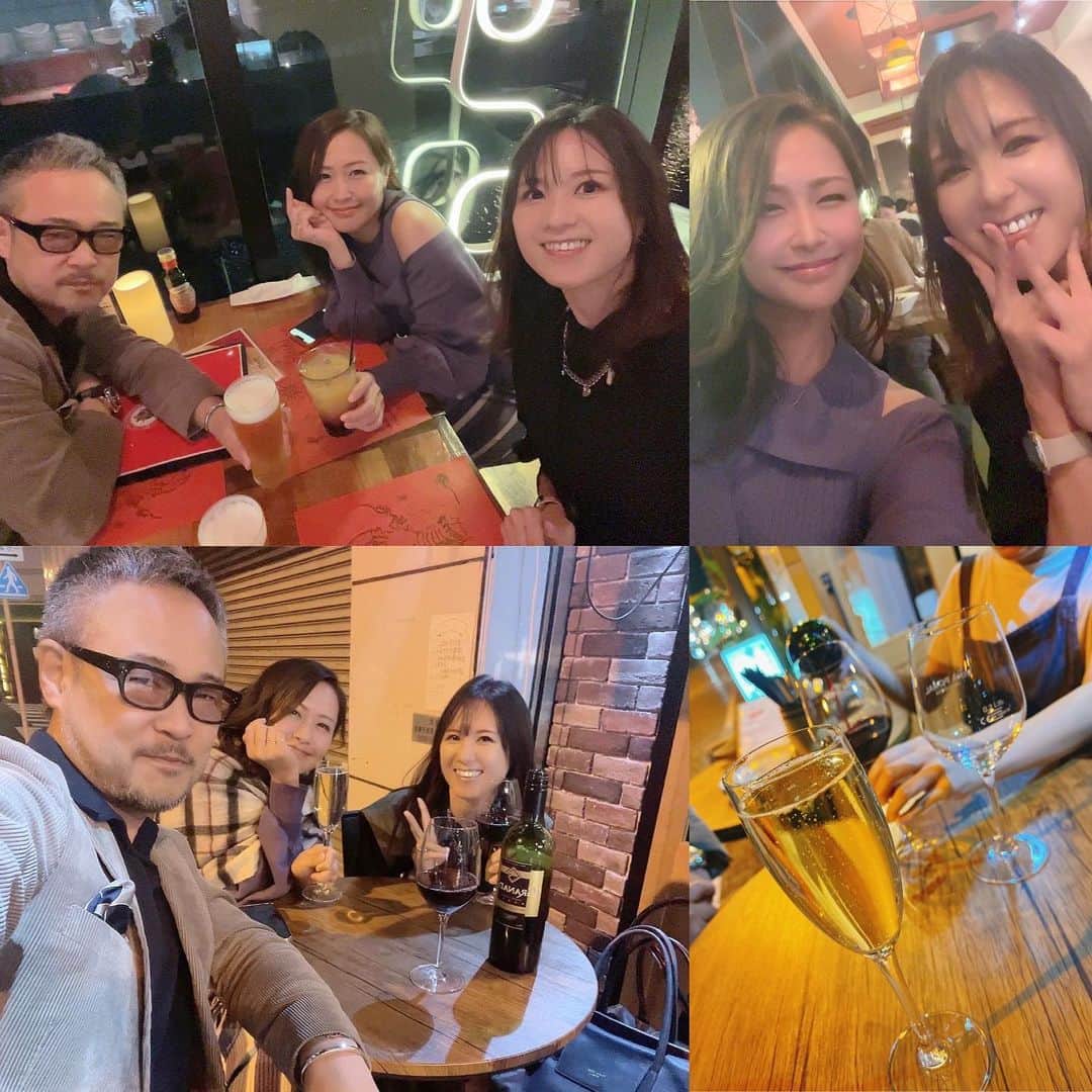 水上真理のインスタグラム：「火曜日の夜は なおちゃんとトムと🥂✨ . 美味しいイタリアンを 堪能して✨ . テラス席でまったり🥂 . 楽しかったなぁ🥰 . #smile  #happy  #love  #イタリアン」