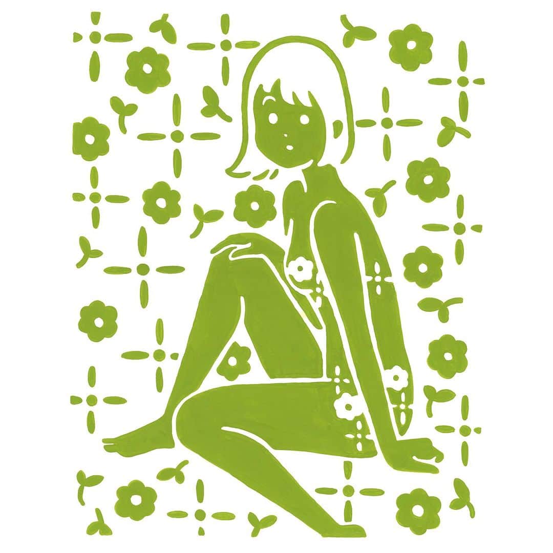 白根ゆたんぽのインスタグラム：「わたしの中にもお花  個展「お花ばたけ」より。 作品は @popularity_gallery_studio にて11月12日まで取り扱い中です。」
