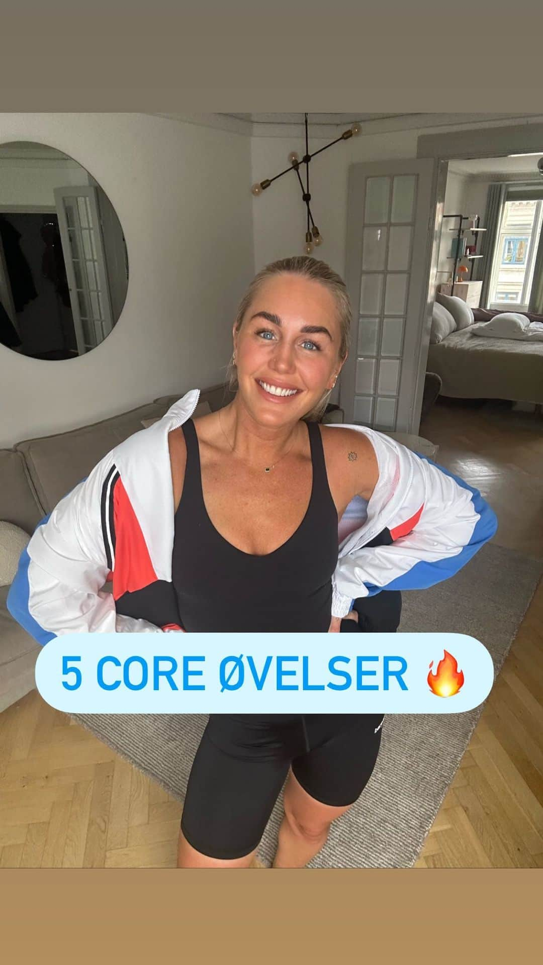 ヤネッテ・オッテセンのインスタグラム：「💪🏽 C O R E  Workout 💪🏽  5 core øvelser med fokus på teknik og balance 🏆 Lav øvelserne helt stille og roligt og fokusser på, at øvelsen bliver lavet med den rette teknik og hav krops kontrol under hele udførelsen 👊🏽  Du kan lave repetitioner eller lave 40 sek arbejde og 20 sek pause - helt op til dig. Laver du mellem 3-4 runder, så træner du i 15-20 min, og så tænker jeg godt, at du kan mærke dine mavemuskler efterfølgende 😉  Få mere træningsinspiration i et forløb sammen med mig 🏆💪🏽  📲 link i min hvis du vil skrives op til en helt uforpligtende samtale 👌🏽 jeg glæder mig til at kunne hjælpe dig ♥️  #jeanetteottesencoaching」