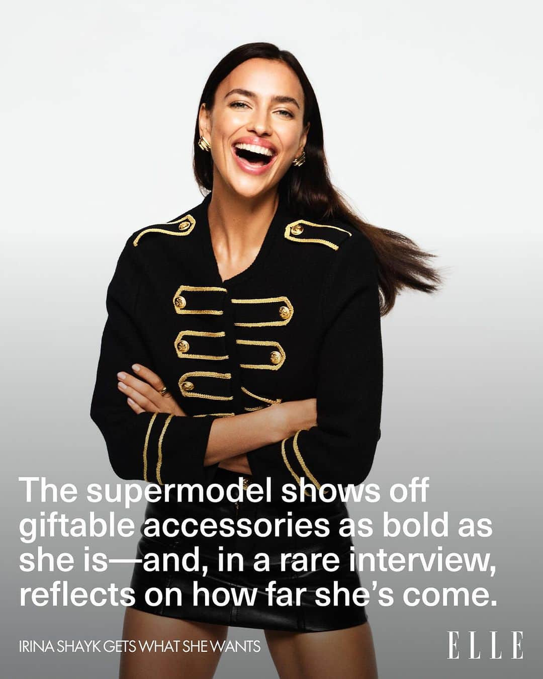 ELLE Magazineさんのインスタグラム写真 - (ELLE MagazineInstagram)「The first time supermodel #IrinaShayk set foot on an airplane, she was almost 20 years old. She moved into an apartment with a rotating cast of five or six other women and was given around 60 euros a week. She had few responsibilities and one real ambition: She wanted to earn at least €100. “I had agents who said, ‘You have to cut your hair, lose 20 pounds, and become blonde,’” she says. “And I was like, ‘Absolutely fucking no.’” She stuck to her guns and now she’s on top of the industry.   For ELLE’s November issue, Shayk shows off giftable accessories and, in a rare interview, reflects on how far she’s come. Tap the link in bio to read her interview.   ELLE: @elleusa Editor-in-chief: Nina Garcia @ninagarcia Photographer: Dan Jackson @studio_jackson Stylist: Alex White @alexwhiteedits Writer: Mattie Kahn @matkahn Hair: Bob Recine at The Wall Group @bobrecine @thewallgroup Makeup: Fulvia Farolfi for Chanel Beauty @fulviafarolfi @chanel.beauty Manicure: Rica Romain at Statement Artists @ricaromain @statementartists Production: Travis Kiewel at That One Production @traviskiewel @thatoneproduction」11月8日 22時01分 - elleusa