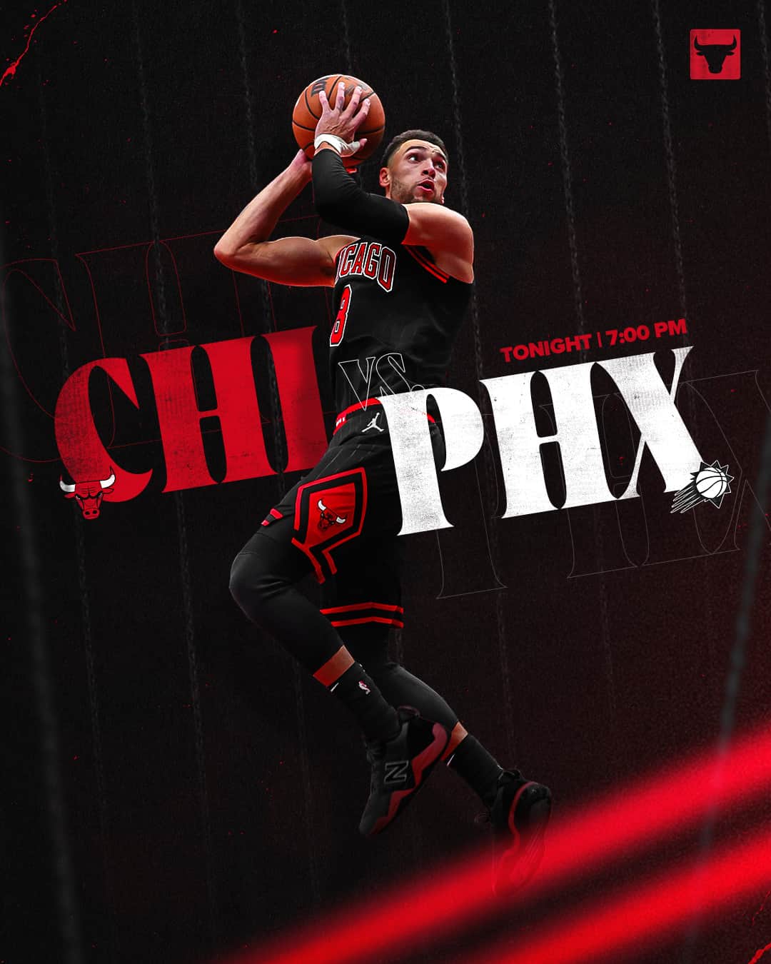 Chicago Bullsさんのインスタグラム写真 - (Chicago BullsInstagram)「Bringing back the pinstripes tonight vs. PHX ⚫️🔴」11月8日 22時00分 - chicagobulls