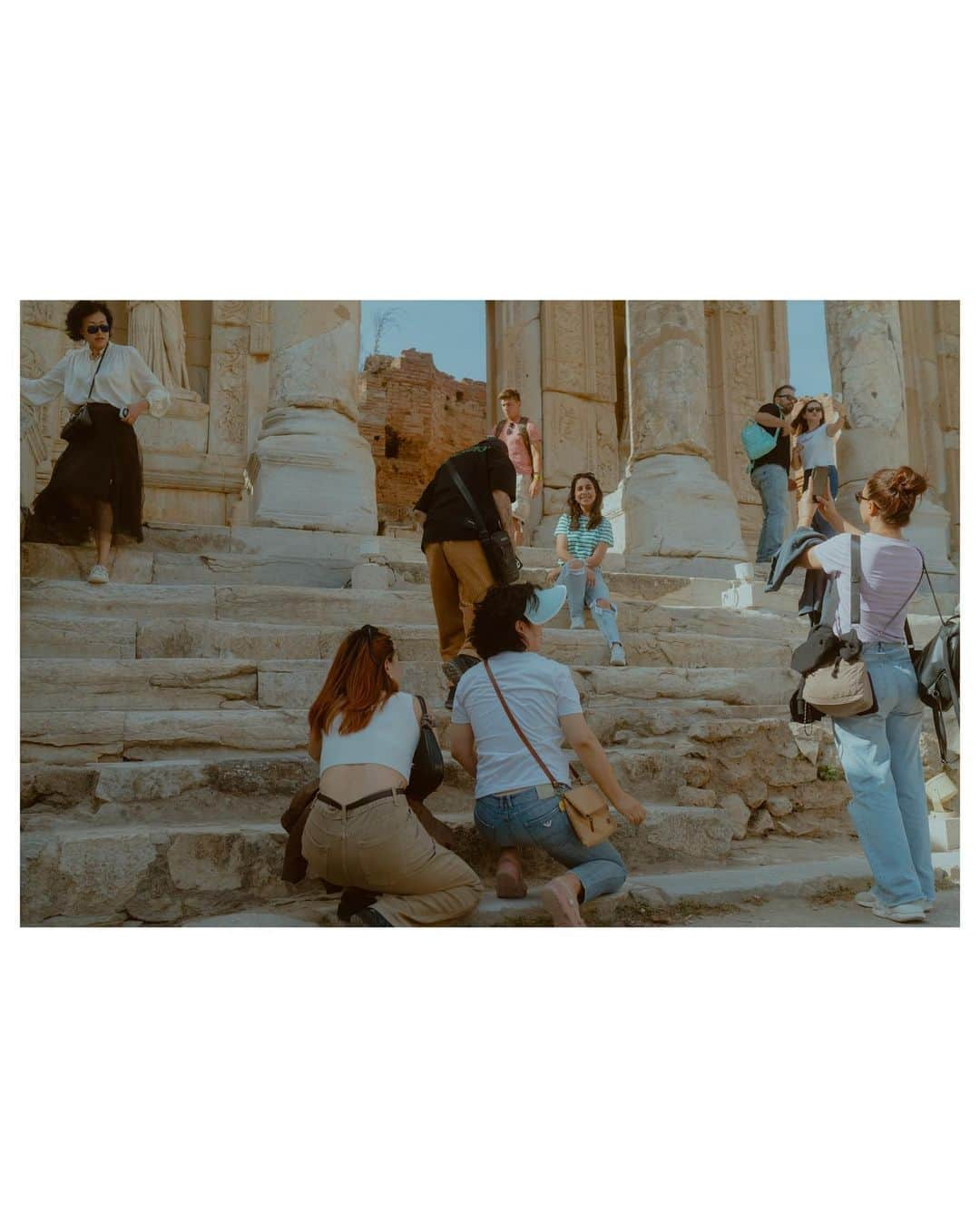 Putri Anindyaさんのインスタグラム写真 - (Putri AnindyaInstagram)「Walking on the history in Ephesus //   I always want to visit this place since I watched it in the documentary when I was a kid. History about human civilization from the greek and romans era always interest me.   The city of Ephesus, located in Izmir region of Türkiye, was one of the most important ports in the ancient world. The city, which was the center of trade for the Mediterranean Sea, has a very old history that changed hands under the rule of many kingdoms and empires many times.  According to legend, the Ionian prince Androclos founded Ephesus in the 11th century BC. The legend says that as Androclos searched for a new Greek settlement, he turned to the oracles for guidance. The oracles told him a boar and a fish would show him the new location.  One day, as Androclos was frying fish over an open fire, a fish flopped out of the frying pan and landed in the nearby bushes. A spark ignited the bushes and a wild boar ran out. Recalling the oracles’ wisdom, Androclos built his new settlement where the bushes stood and called it Ephesus.   This story also told in a very beautiful digital experience in the @demmuseums @ephesusexpmuseum , a recently opened museum in Ephesus where they also explain the importance of the goddess Artemis and its temple. But on 356 BC, the day Alexander the Great was said to have been born, the temple burned to the ground.   This history of a city coming under the rule of so many diverse groups, from Lydians, Persians, Greeks, Romans and more, only shows the strategic importance of Ephesus and its location in antiquity.   In 129 BC the city became the seat of the regional Roman governor. The reforms of Caesar Augustus brought Ephesus to its most prosperous time, which lasted until the third century A.D. Many of the most iconic structures visible today, such as the Library of Celsus (first and the last of my first slide collage) were built around this period.   Well the story is looong but it is super interesting. I just love ancient historical places so much 🫶🏼   So which slide is your favorite? And have you been here?   #TurkAegean #Goİzmir #EfesKültürYoluFestivali   @goturkiye @goizmir」11月8日 22時31分 - puanindya