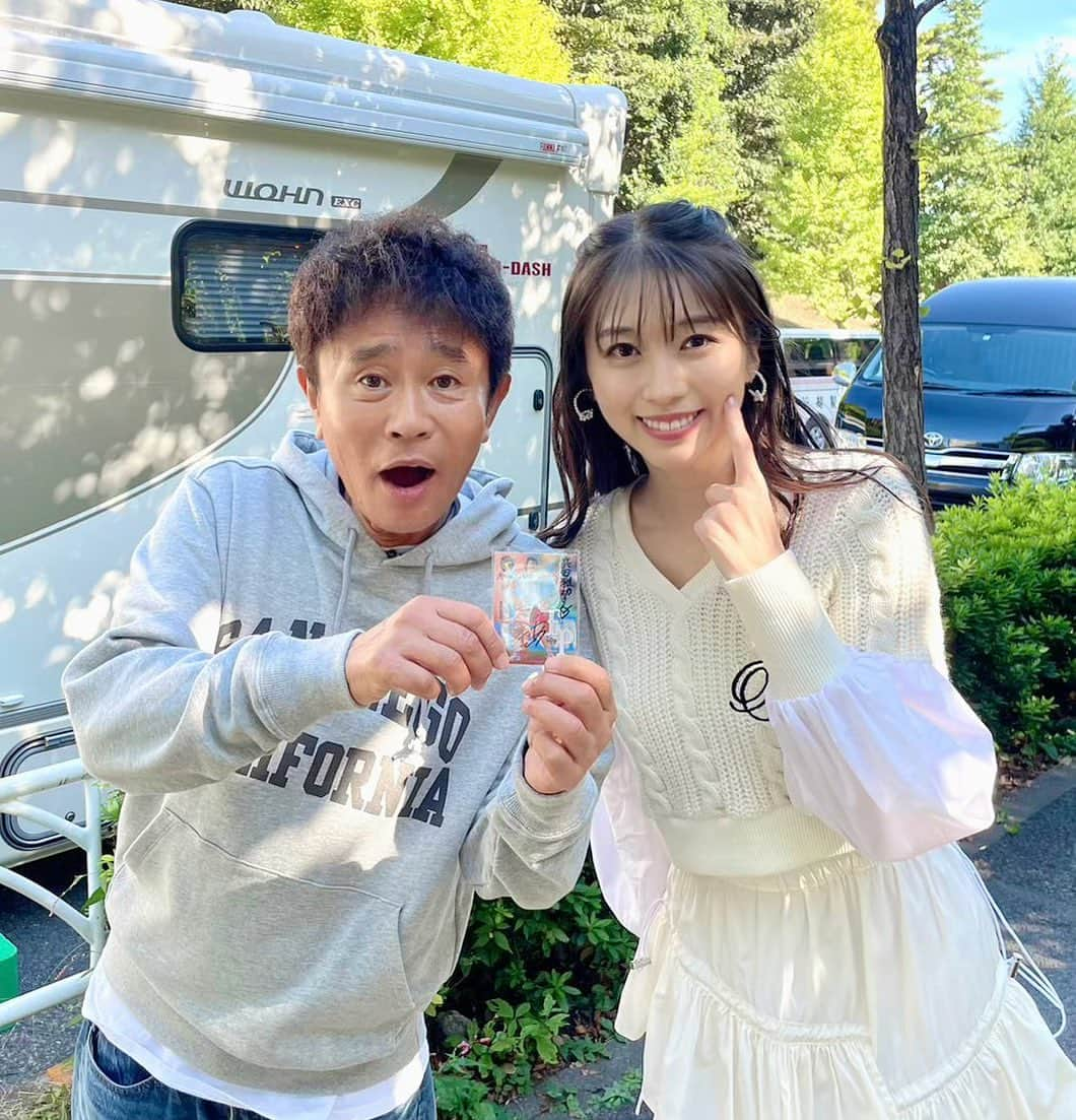 牧野真莉愛さんのインスタグラム写真 - (牧野真莉愛Instagram)「♡ ♡ ✨『浜ちゃんが!』✨ # 769　散歩にはお金が落ちているんや！代々木上原編 読売テレビさん💗11月8日(水)深夜1:07～ ※系列各局放送時間は『浜ちゃんが!』ホームページをご覧ください 🎀 ぜったいみてね❤️❤️❤️ 🌈🌈🌈🌈🌈 「まだあの(野球)カード作ってんの？」by浜田雅功さん❤️ 「今日も持ってきました✨あとでプレゼントします🎁」 ･･･などなど。 ひみつの浜田雅功さんのお話🐰つづく ♡ ♡  #読売テレビ さん #浜ちゃんが! #浜田雅功 さん #ダウンタウン さん #ヒデ さん #ペナルティ さん #千原せいじ さん #千原兄弟 さん #モーニング娘23 #櫻井梨央 ちゃん #牧野真莉愛」11月8日 22時34分 - maria_makino.official