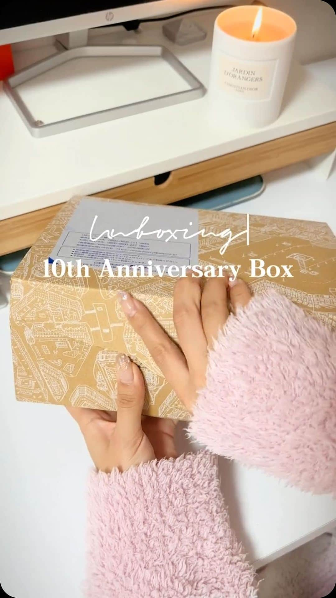 cherieのインスタグラム：「すーっごく豪華だったアニバーサリーボックス!📦✨ My Little Boxは今年で日本上陸10周年なんだって、おめでとうございます️🎂💕 大学生のときも定期購入してて、毎月届く度に今月はなにが入ってるかな?❤︎ってワクワクしてたことを思い出した☺️✨💫  #mylittlebox #unboxing #開封動画 #gifted」