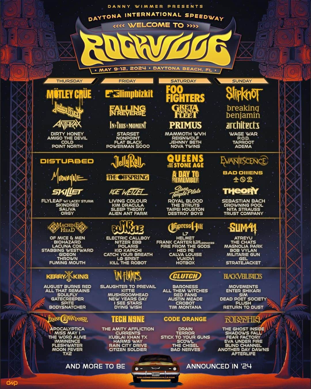 SiMのインスタグラム：「【NEWS】 🇺🇸 @welcometorockville we are coming for you!  This will be our only Florida show in 2024 so don’t miss it. More BIG NEWS coming next week 🤘 🤘  2024年5月にフロリダで行われるWelcome to Rockvilleへの出演決定！！  Tickets on sale now at www.welcometorockville.com and link in bio.」