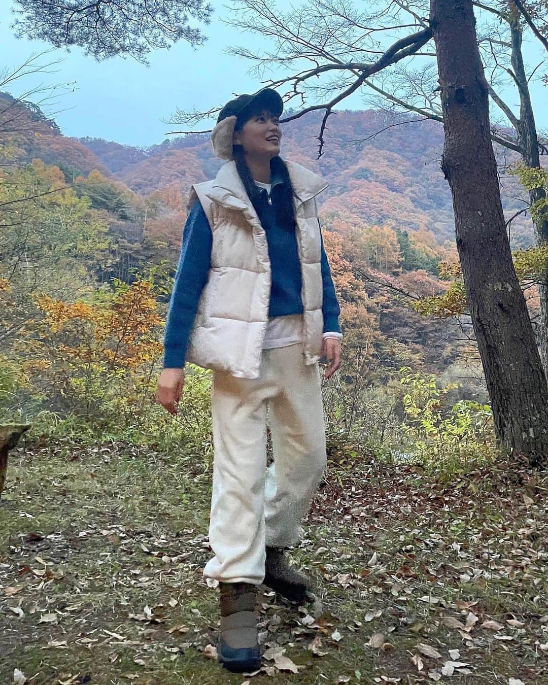 前田亜美のインスタグラム：「. 🌲- ̗̀☾⋆ ̖́-🏕️. . . ‪🍦‬🐮☕𓈒𓏸︎︎︎︎. . . ‎🤍   #ami私服  #キャンプ」
