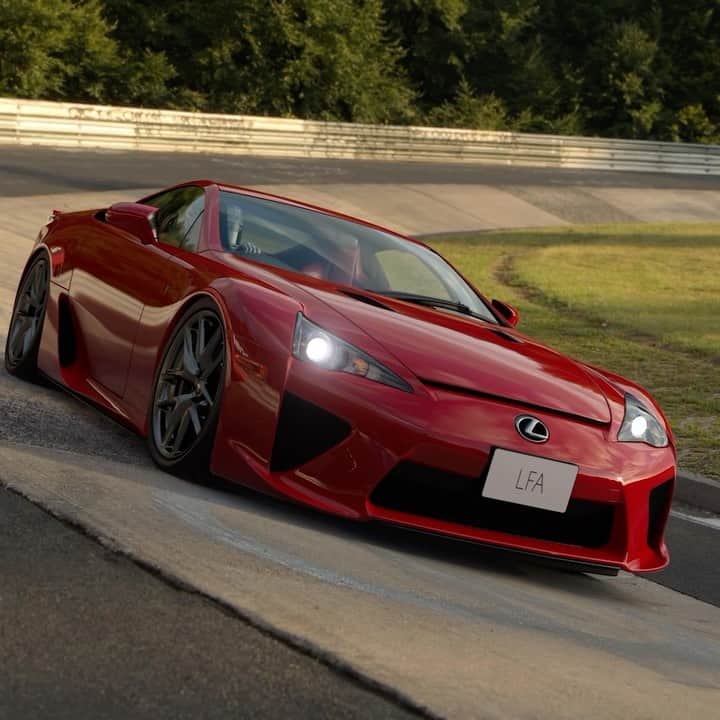 PlayStationのインスタグラム：「Released in 2012, the Lexus LFA has garnered a cult following due to its immaculate design and legendary V10 roar. Experience it now in Gran Turismo 7, courtesy of the free Spec-II 1.40 update.」