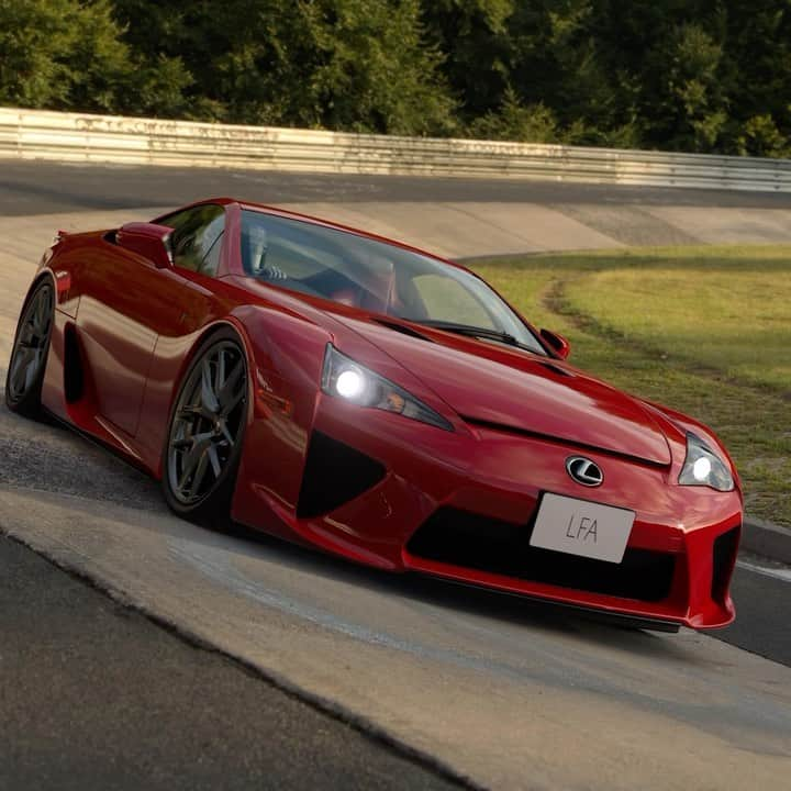 PlayStationのインスタグラム：「Released in 2012, the Lexus LFA has garnered a cult following due to its immaculate design and legendary V10 roar. Experience it now in Gran Turismo 7, courtesy of the free Spec-II 1.40 update.」