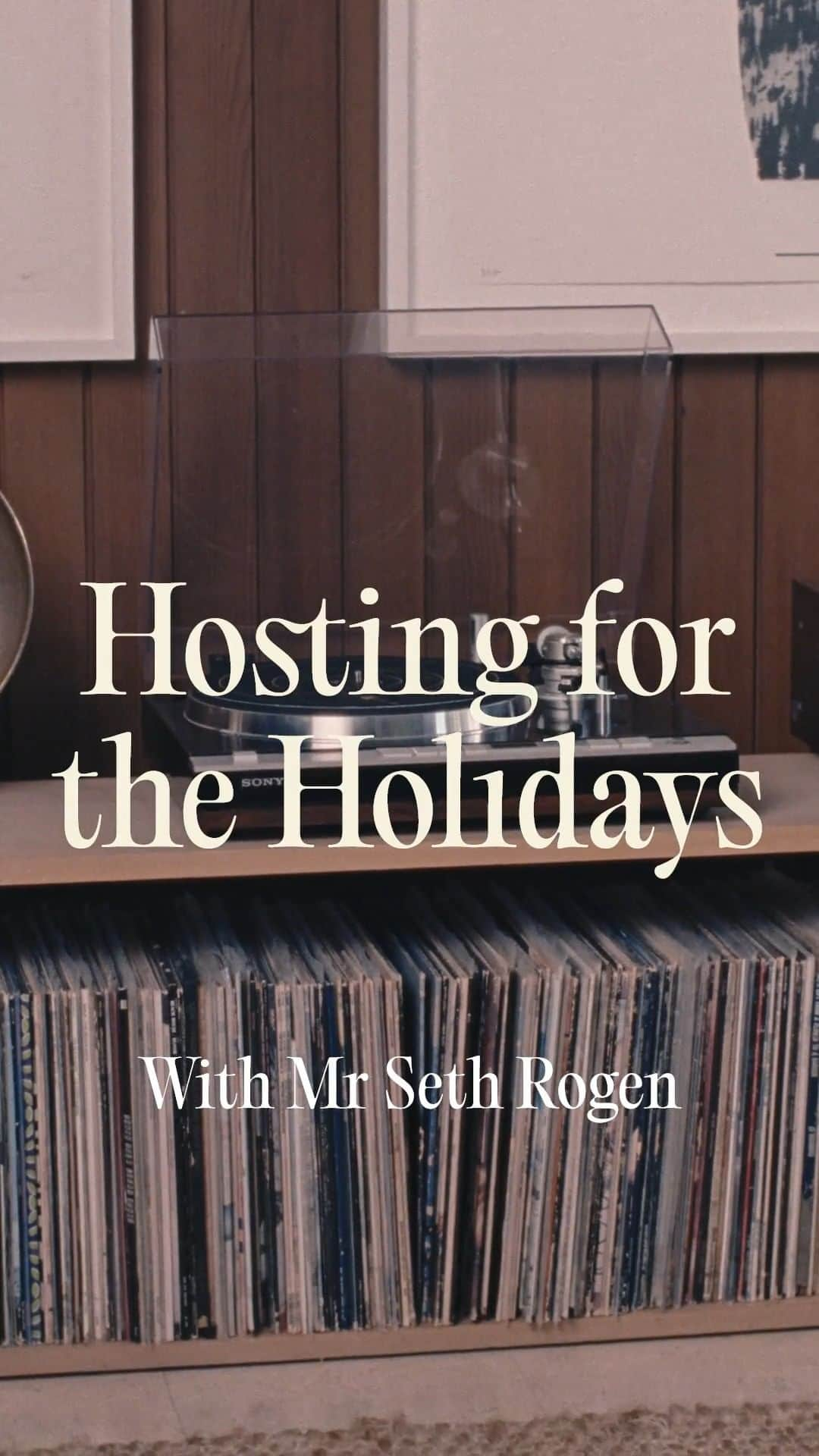 MR PORTERのインスタグラム：「How To Host For The Holidays With Mr Seth Rogen  Creating the right atmosphere can make or break a party. How does @sethrogen go about setting the right vibe? It all comes down to the music.  Directed by: @getmezzy」