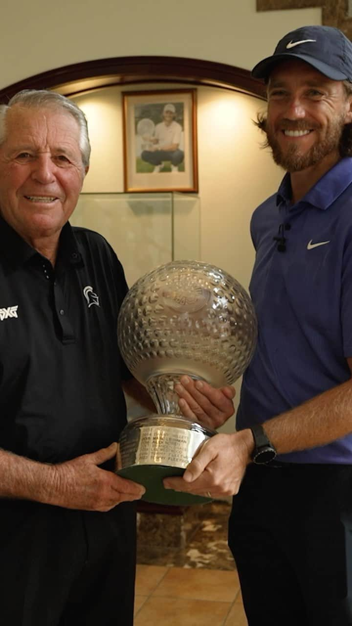 トミー・フリートウッドのインスタグラム：「@officialtommyfleetwood 🤝 @gary.player 🏆 #NGC2023」