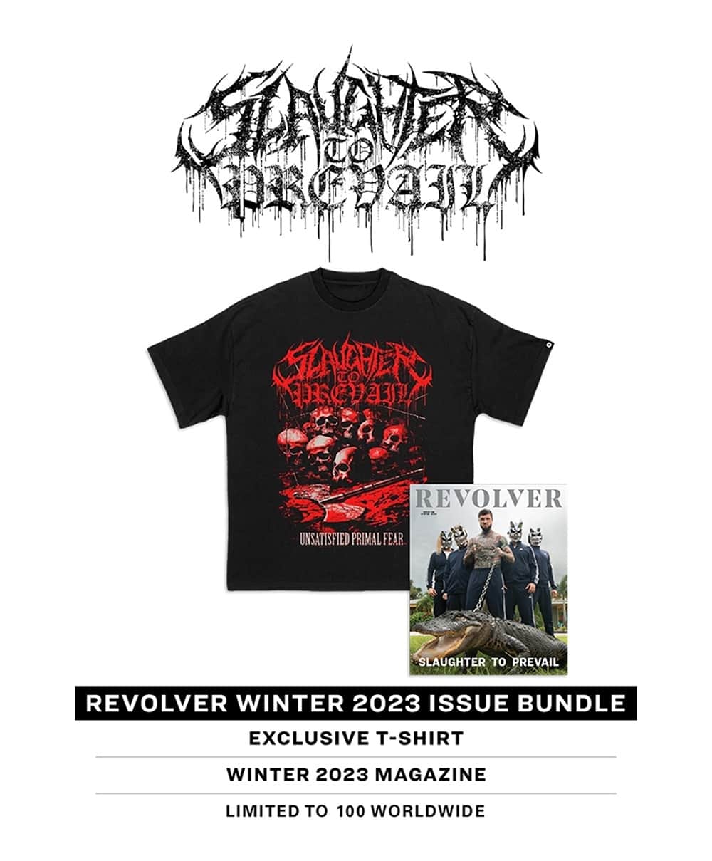 Revolverさんのインスタグラム写真 - (RevolverInstagram)「Slaughter to Prevail want to be metal’s next titans. But is frontman Alex Terrible ready for the spotlight?⁠ ⁠ The controversial deathcore firebrands appear on one of the collectible covers of our new Winter Issue.⁠ ⁠ Order the mag now, plus an exclusive, limited-edition @slaughtertoprevailofficial shirt, at the link in our bio.⁠ ⁠ 📸: @murphyphoto」11月9日 2時02分 - revolvermag