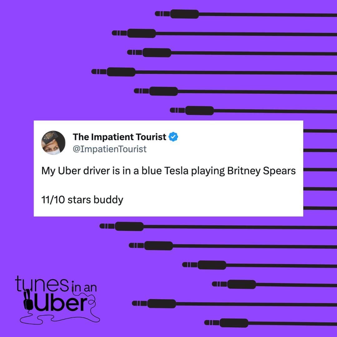 Uberのインスタグラム：「Go green 🌱 Go Britney ⭐️  Tweet by @theimpatienttourist」