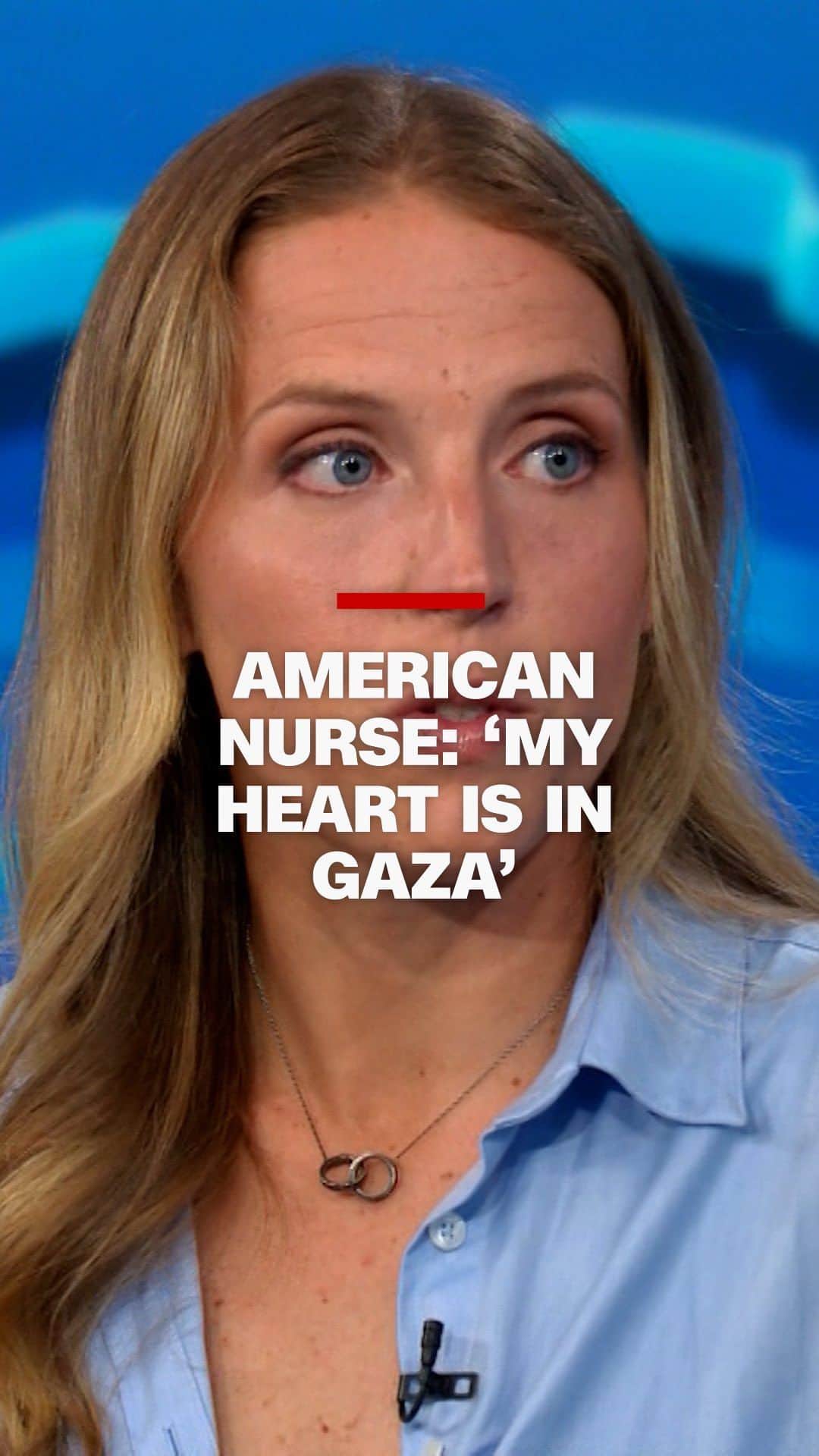 CNNのインスタグラム：「CNN’s Anderson Cooper speaks with Emily “Cali” Callahan, an American nurse activity manager with Doctors Without Borders, who shared her experience working with Palestinians in Gaza before returning to the US.」