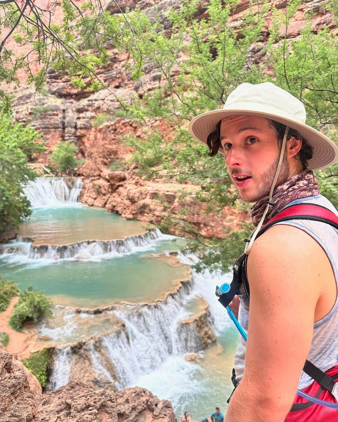 Nolan Gouldのインスタグラム：「Looking for the best swimming holes on Earth.  Incredibly lucky and grateful to get to visit this awesome place a few months back.」