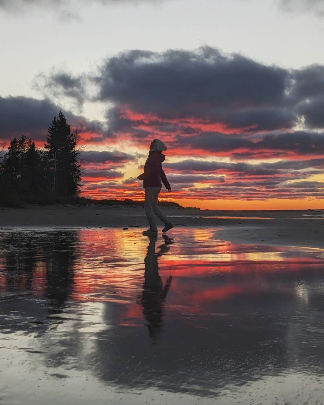 Explore Canadaさんのインスタグラム写真 - (Explore CanadaInstagram)「What do you love most about the place you call home? @wanderesswithastory shares her thoughts:  "The place I've called home for the last three years sits by the Great Lakes - ever changing bodies of water that dictates life around it, and throws some of the most spectacular sunsets on the planet. In the embrace of fall, the trees' fiery foliage reflects in their depths, as if nature herself is painting her masterpiece. As winter's icy fingers clasp the landscape of Ontario, the Great Lakes become a tranquil, frozen dreamscape, amplifying the beauty in stillness. Come spring, these vast waters awaken with the jubilant songs of migratory birds, and the promise of new life stirs beneath their surface. And when summer arrives, the lakes glisten like sapphires under the warm sun, and their shores become my sanctuary for laughter and adventure. The Great Lakes are not just home; they have become the heartbeat of my soul and my timeless muse."   📷: @wanderesswithastory  📍: Ontario @OntarioTravel    #ExploreCanada #ExploreCanadaCreator #DiscoverON  Photo description:  Photo 1) Person walks through a path with tall grass on either side. In the distance, there’s a vast body of water, beach and green and orange trees. Photo 2) Person stands on a beach covered with sand and water. Trees are in the distance. Grey, pink and orange clouds float in the sky. Photo 3) Person sits on a rock ledge overlooking a rippling body of water. A bike leans on the side of the ledge.」11月9日 2時30分 - explorecanada