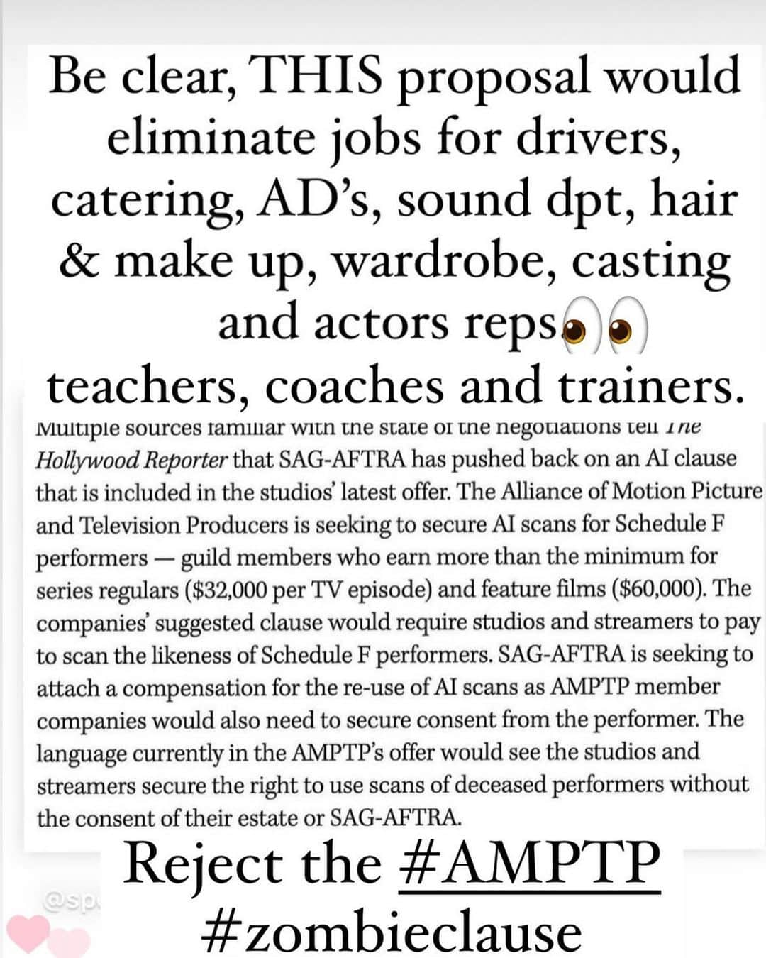 シャロン・ローレンスさんのインスタグラム写真 - (シャロン・ローレンスInstagram)「#amptp  #ai #zombieclause for #sagaftra contract explained. #day118」11月9日 2時52分 - sharonelawrence