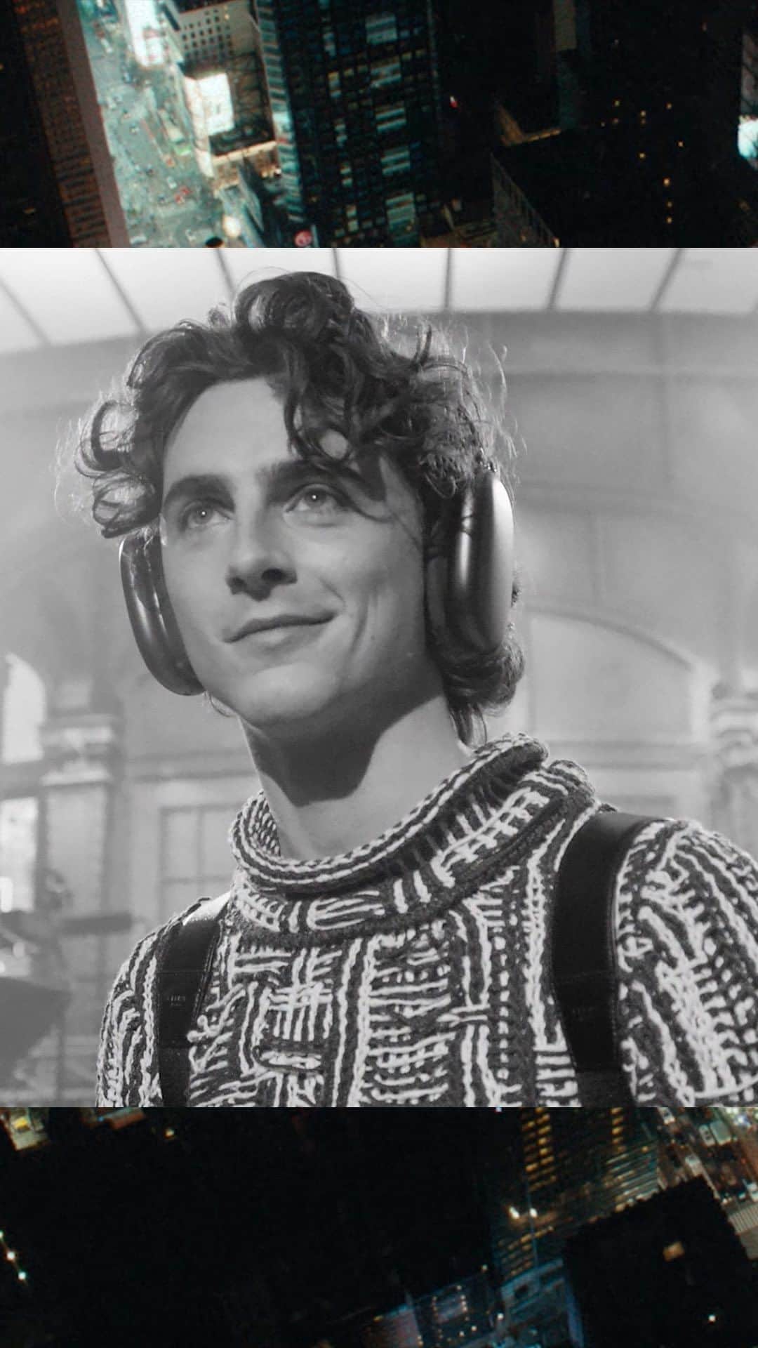 のインスタグラム：「@tchalamet takes in Studio 8H before hosting this Saturday」