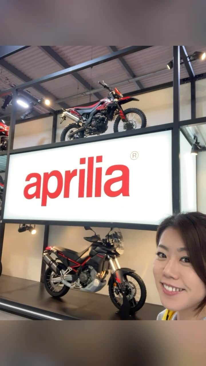 木村亜美のインスタグラム：「#EICMA2023 aprilia🫶 YouTube あみTV 次の更新お楽しみにー！」