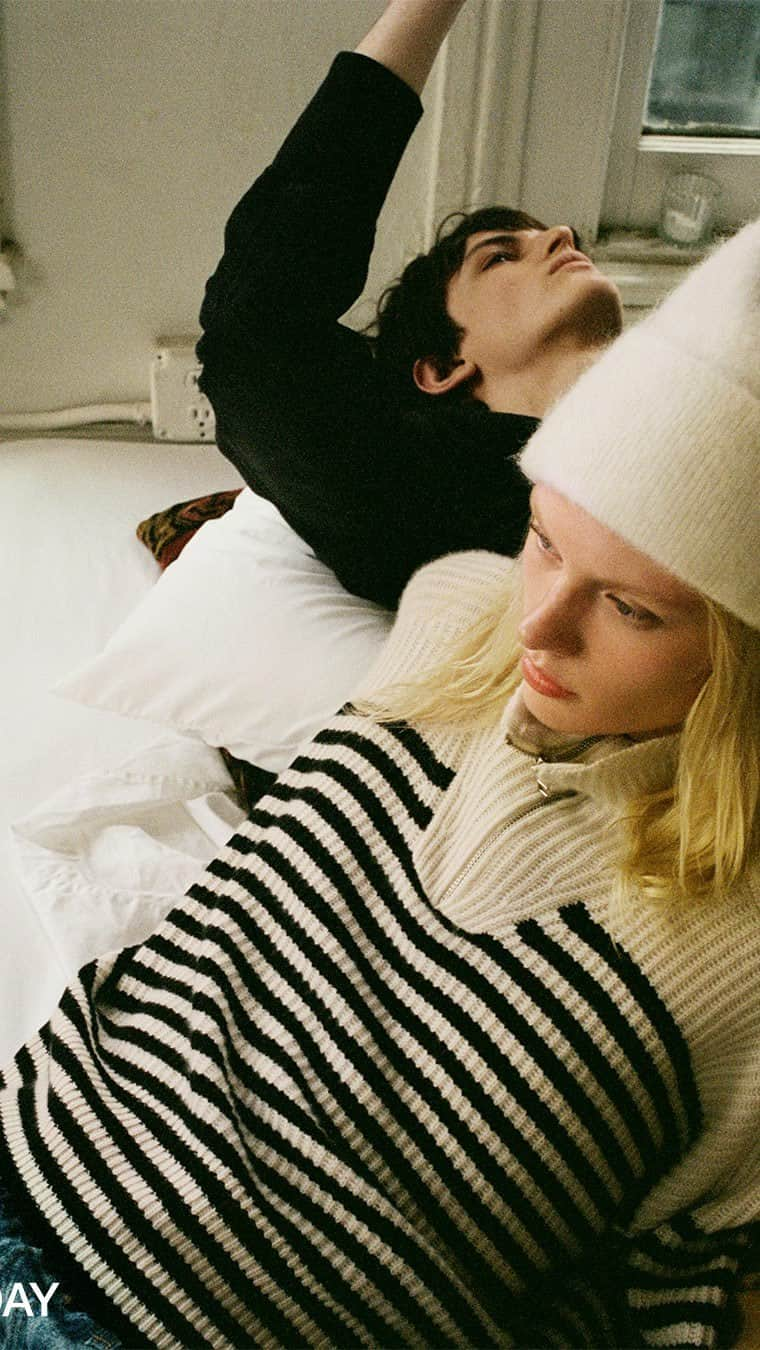 ラグ&ボーンのインスタグラム：「GOOD DAYS START WITH GREAT SWEATERS. Only good days from here on out.」