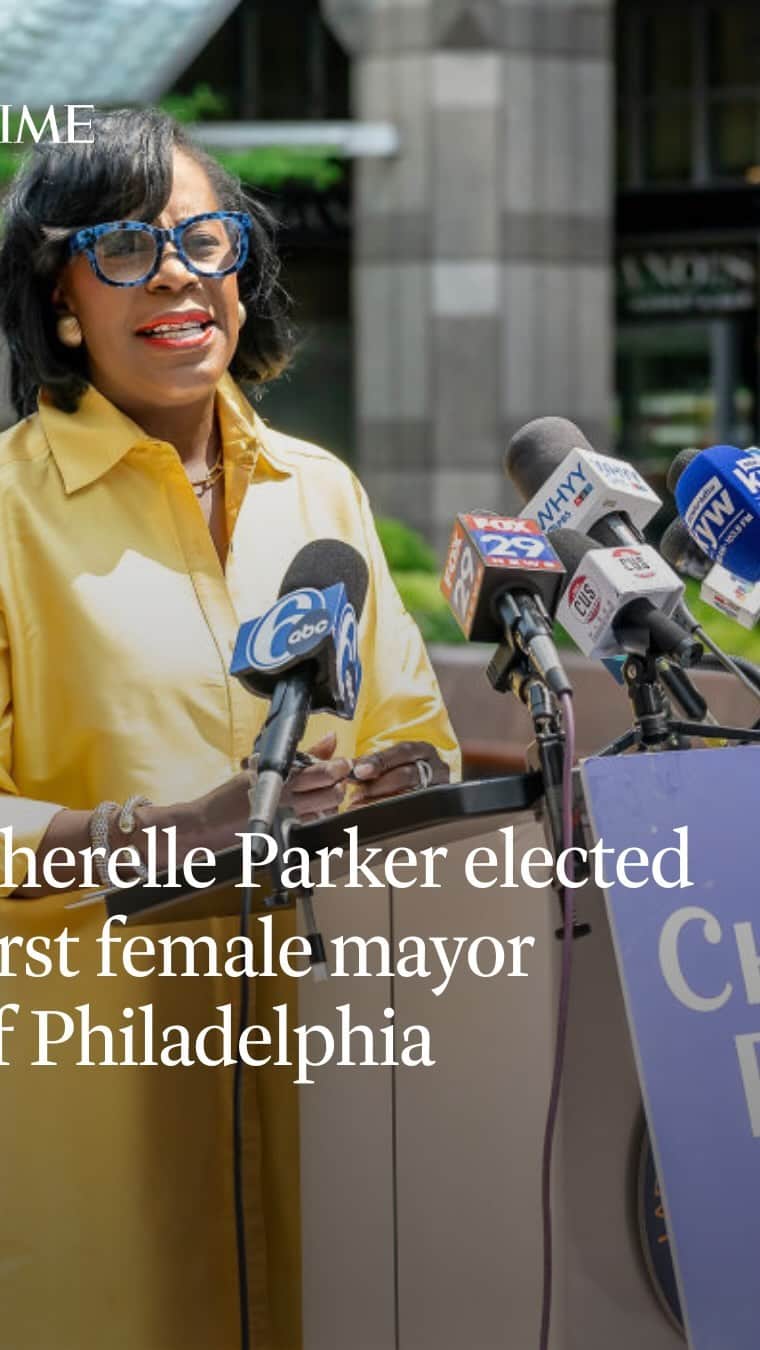 TIME Magazineのインスタグラム：「Cherelle Parker is Philadelphia’s first female mayor」